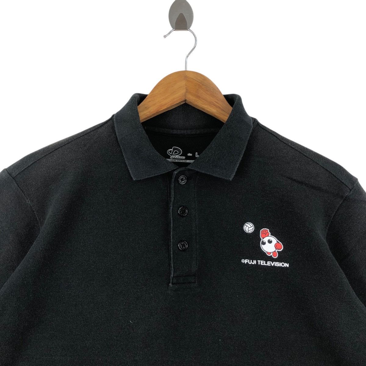 Japanese Brand FUJI TELEVISION Staff Tee Shirt Collared Size US L / EU 52-54 / 3 - 2 Thumbnail