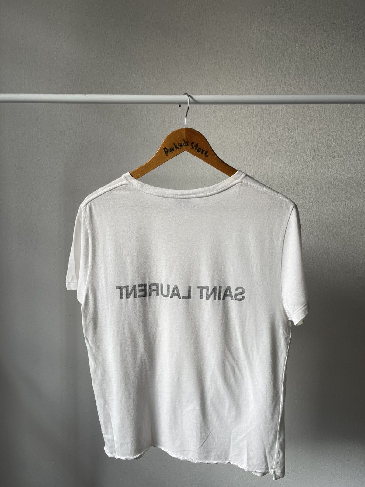 Saint Laurent Paris 2021 Saint Laurent Paris Reverse Tee Size US S / EU 44-46 / 1 - 4 Thumbnail