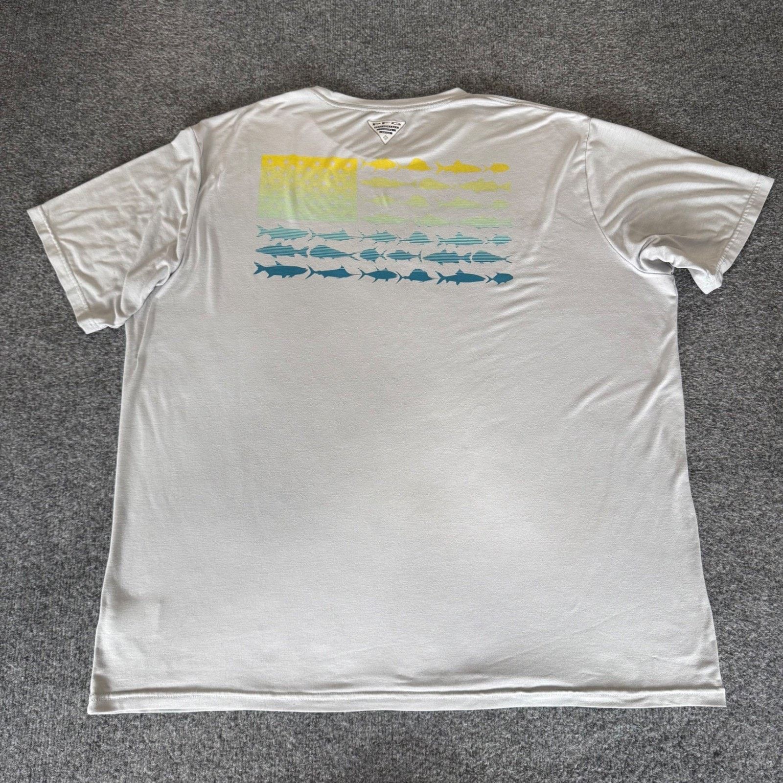 Columbia Columbia PFG T-Shirt Mens XL Omni Shade Fishing Flag Fish Size US XL / EU 56 / 4 - 1 Thumbnail