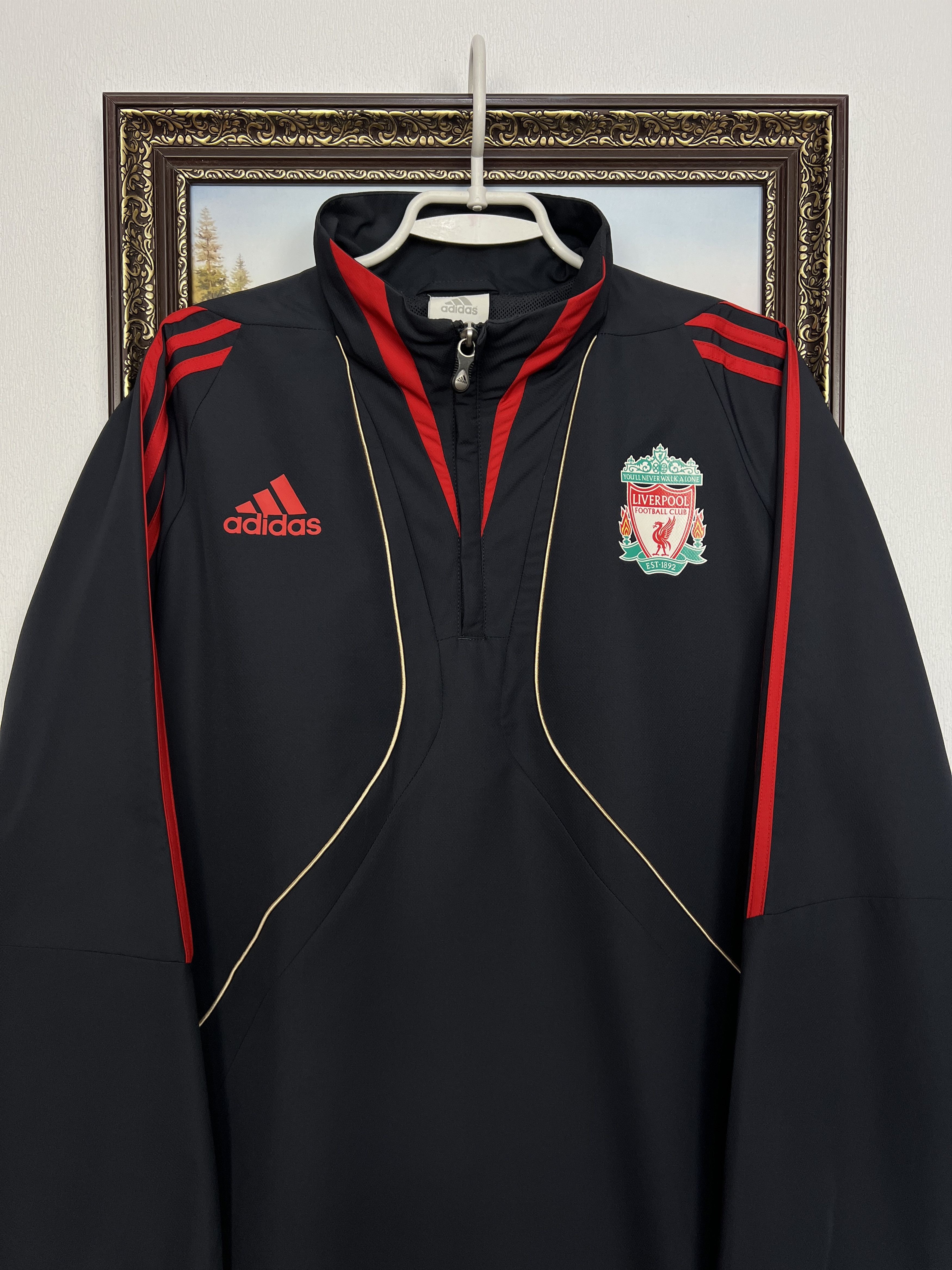 Adidas Liverpool Football Jacket Soccer Track Top Windbreaker Size US L / EU 52-54 / 3 - 2 Thumbnail