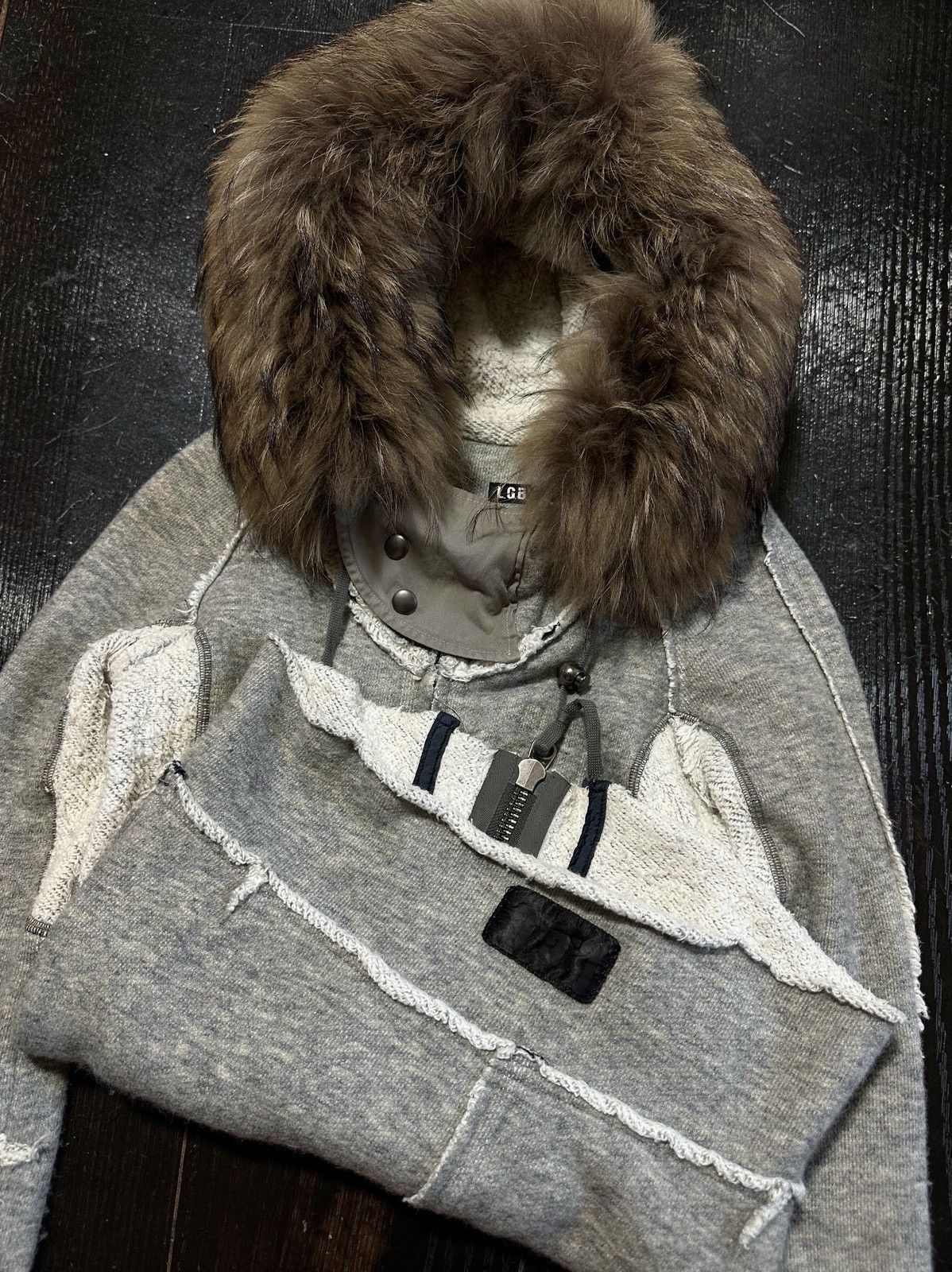 Le Grande Bleu (L.G.B.) LGB raccoon fur PARKA 21112SMK size0 Size US XS / EU 42 / 0 - 3 Thumbnail