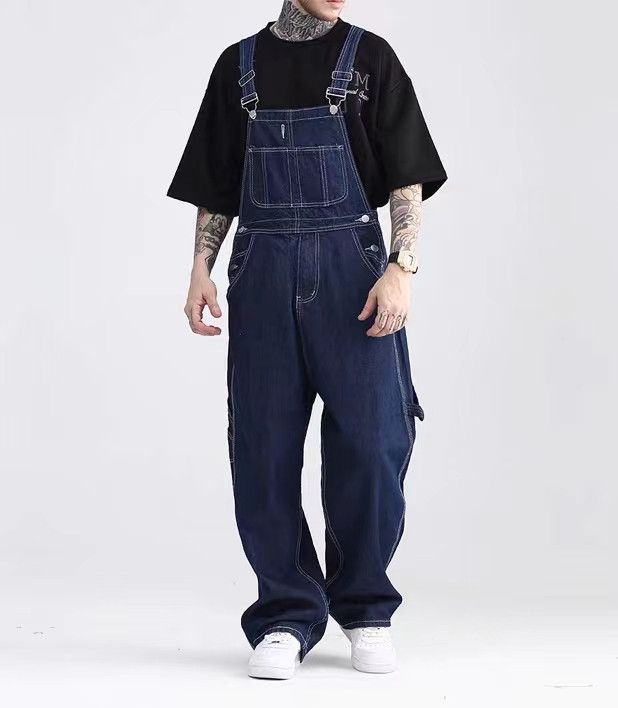 Japanese Brand × Vintage Vintage Loose Back Workwear One-piece Jeans Size US 34 / EU 50 - 3 Thumbnail