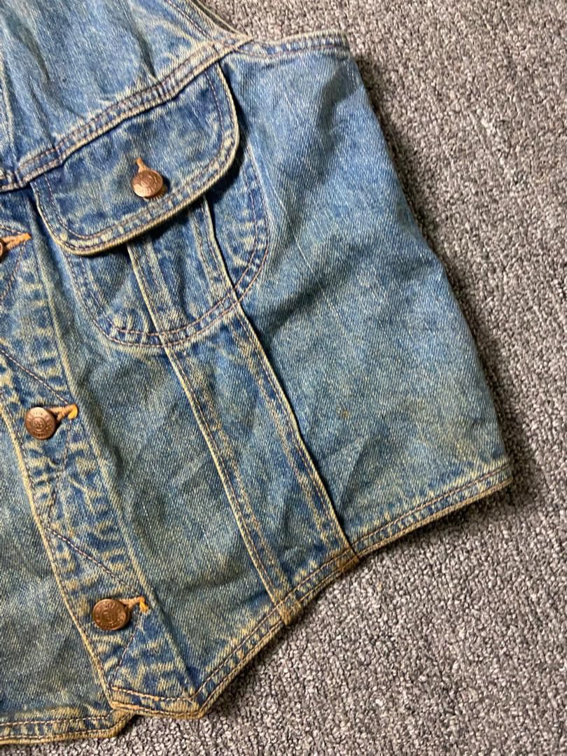 Japanese Brand Bison Country Sleeveless Jean Vest (186) Size M / US 6-8 / IT 42-44 - 9 Thumbnail