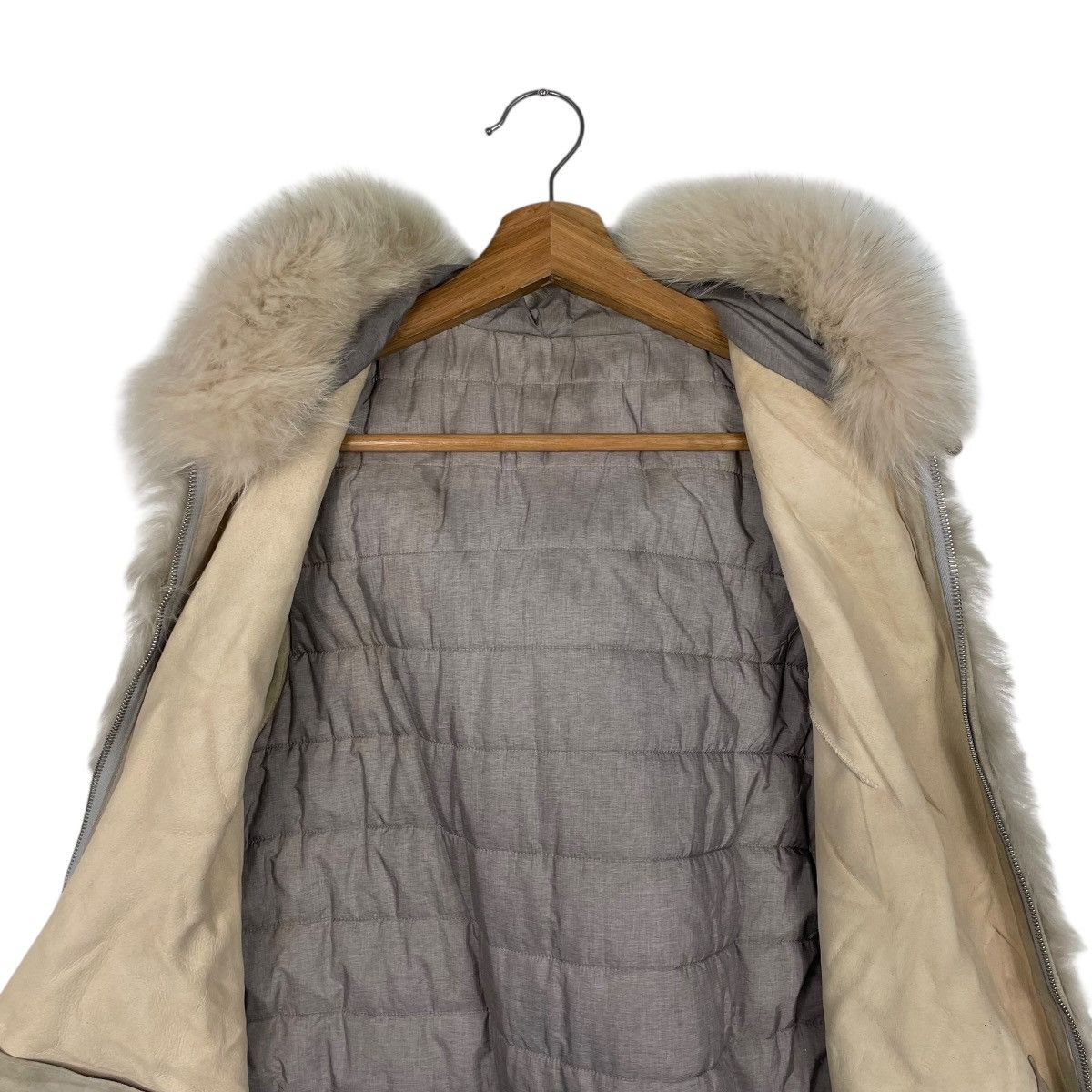 Japanese Brand El Midas Brown Hooded Faux Fur Vest Size M / US 6-8 / IT 42-44 - 14 Thumbnail