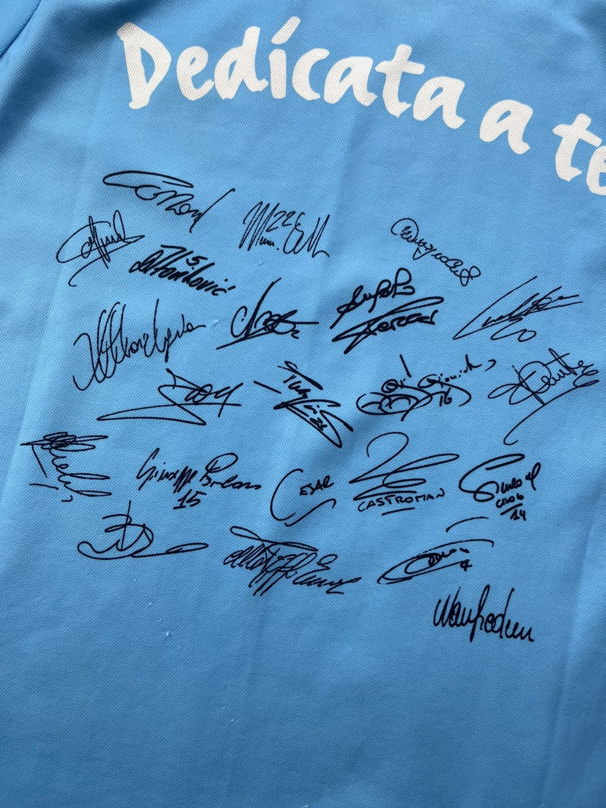 Puma Vintage S.S. Lazio Puma Jersey Dedicata a Te Autograph Shirt Size US M / EU 48-50 / 2 - 8 Thumbnail