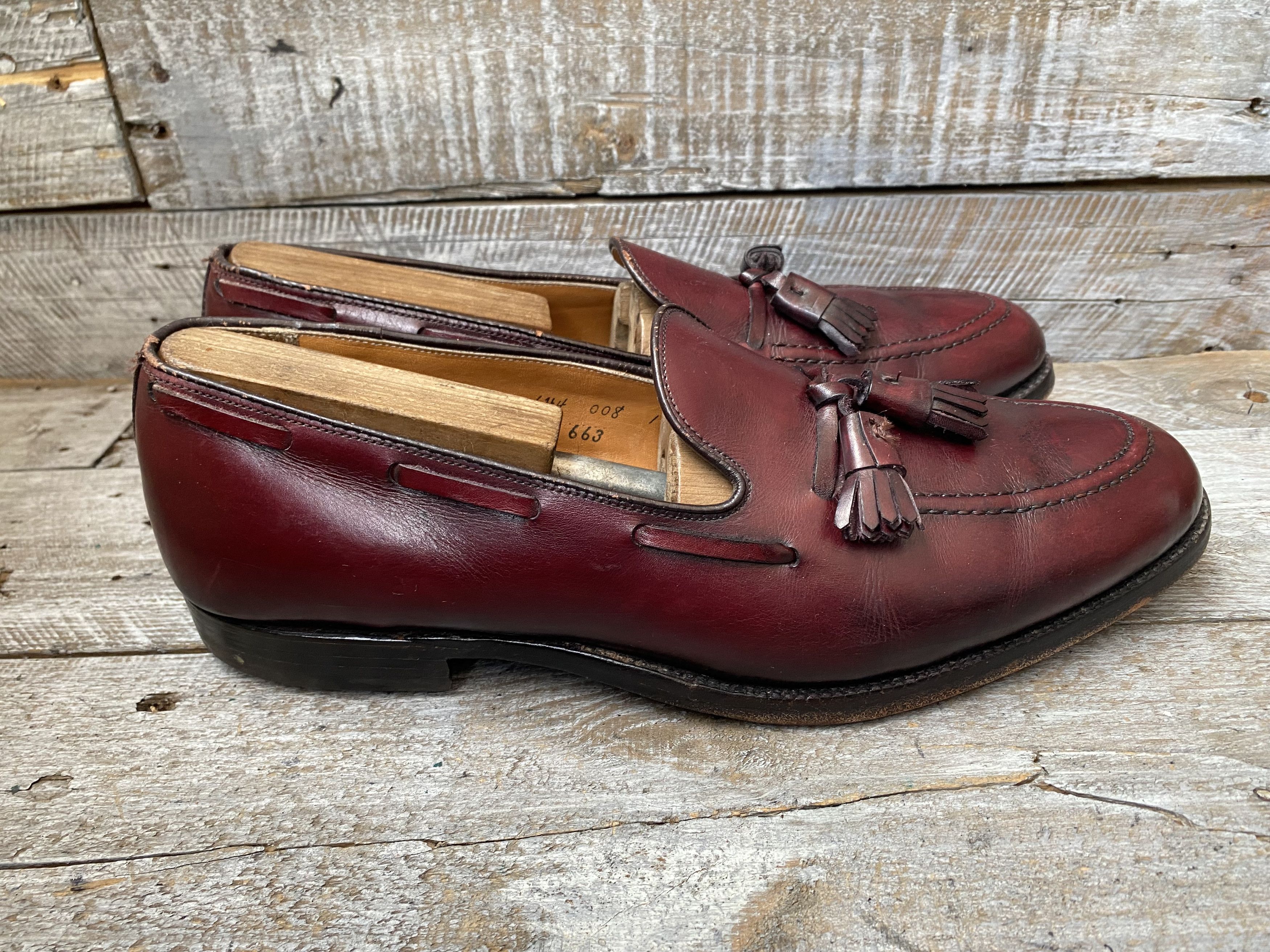 Alden Alden tassel burgundy slip- on leather shoessz 10.5A/C Size US 10.5 / EU 43-44 - 10 Thumbnail
