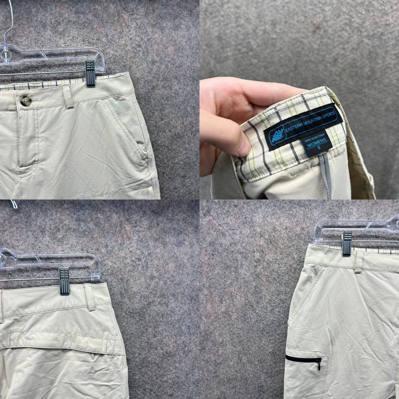 Eastern Mountain Sports EASTERN MOUNTAIN SPORTS Skort Womens Small Beige Stretch Outdoor Hiking Pockets Activewear Size 28" / US 6 / IT 42 - 8 Thumbnail
