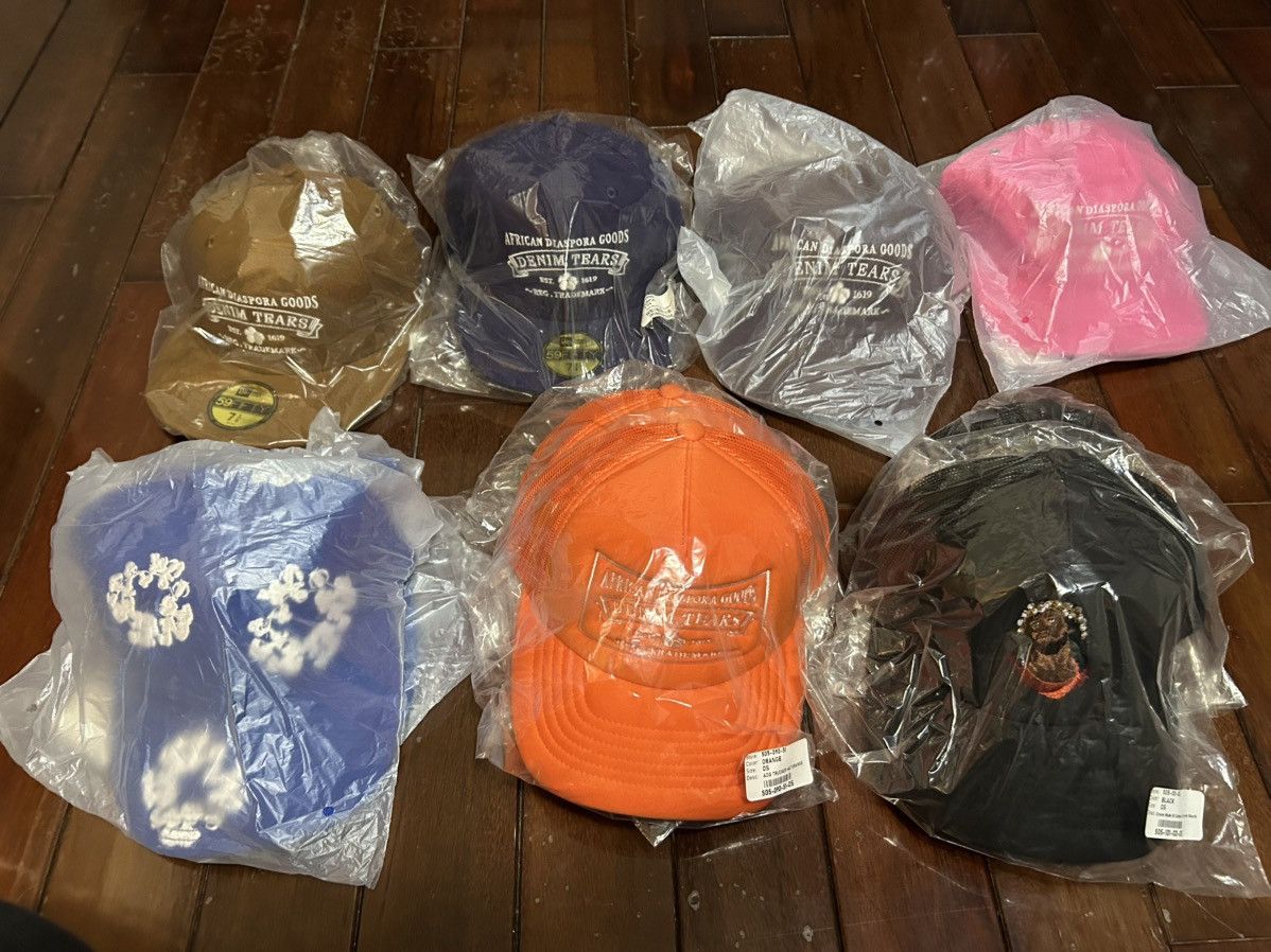 DENIM TEARS Denim Tears ADG Trucker Hat Orange Size ONE SIZE - 7 Thumbnail