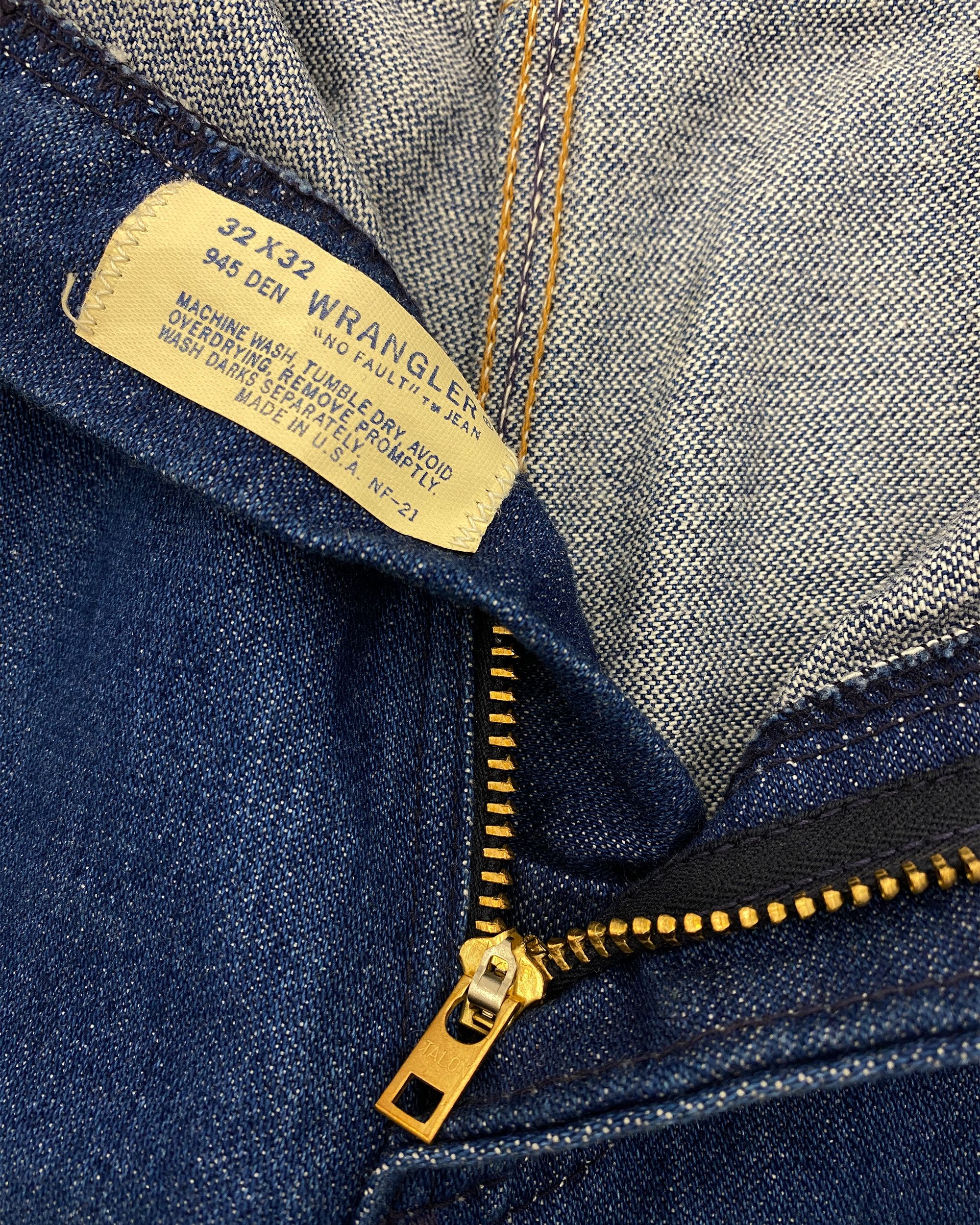 Vintage × Wrangler 1970s USA Talon Zip Bootcut Denim Size US 32 / EU 48 - 4 Thumbnail