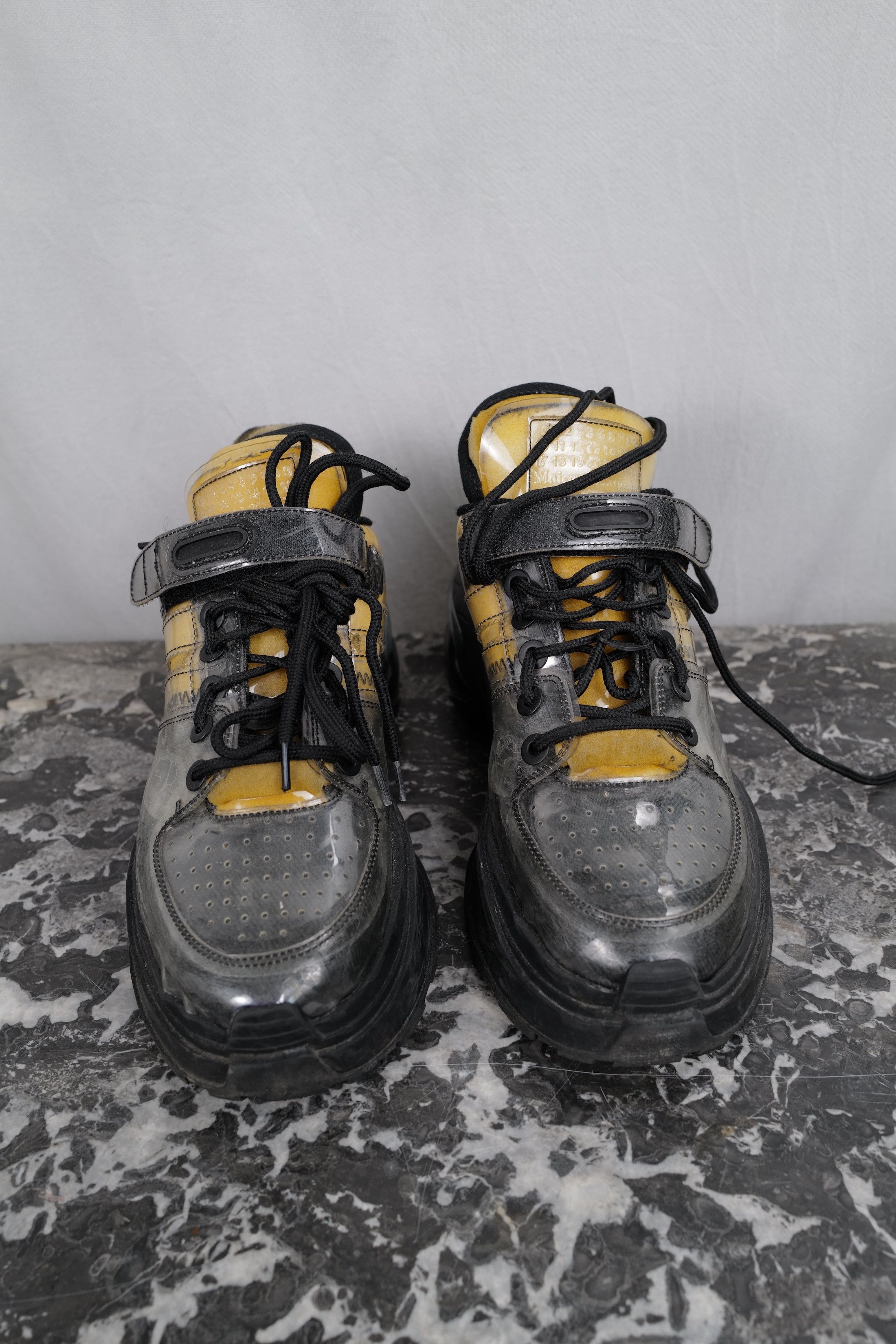 Maison Margiela Maison Margiela PVC Clear Retro Fit Chunky Sole Sneaker Size US 8 / EU 41 - 20 Thumbnail