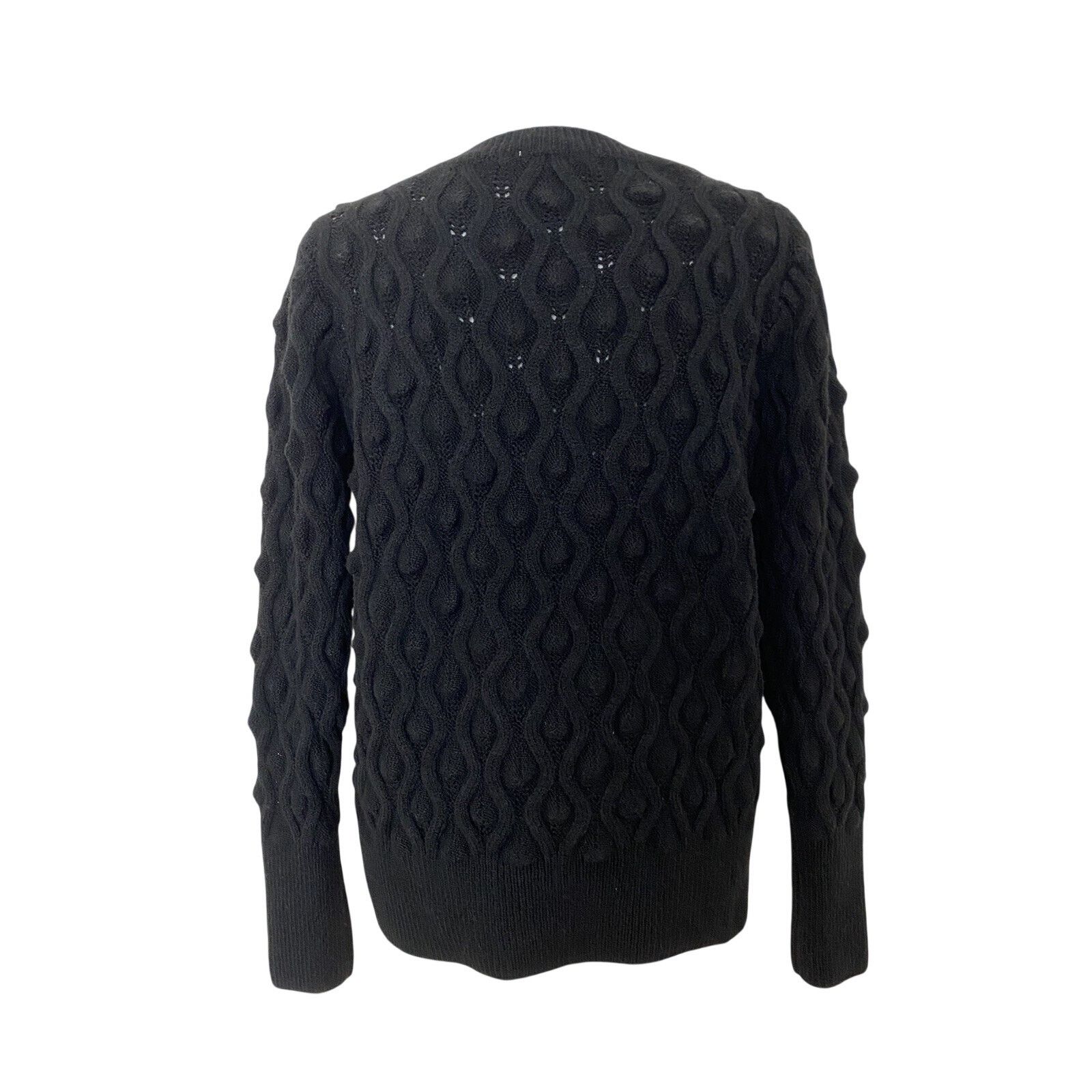 Romeo Gigli Sweet Romeo Popcorn Pullover Sweater in black size L A003066 Size L / US 10 / IT 46 - 3 Thumbnail