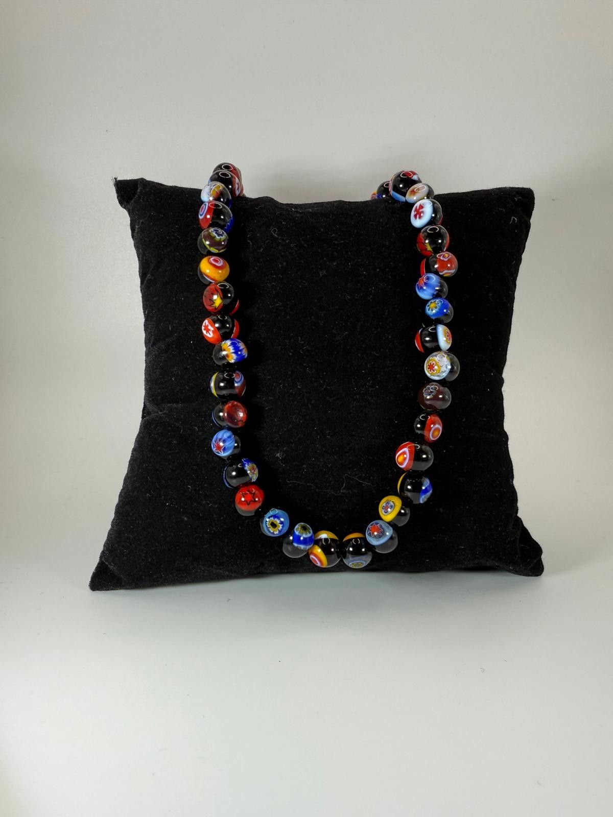 Unknown London 90's Italian Murano Glass Millefiori Necklace Size ONE SIZE - 1 Thumbnail