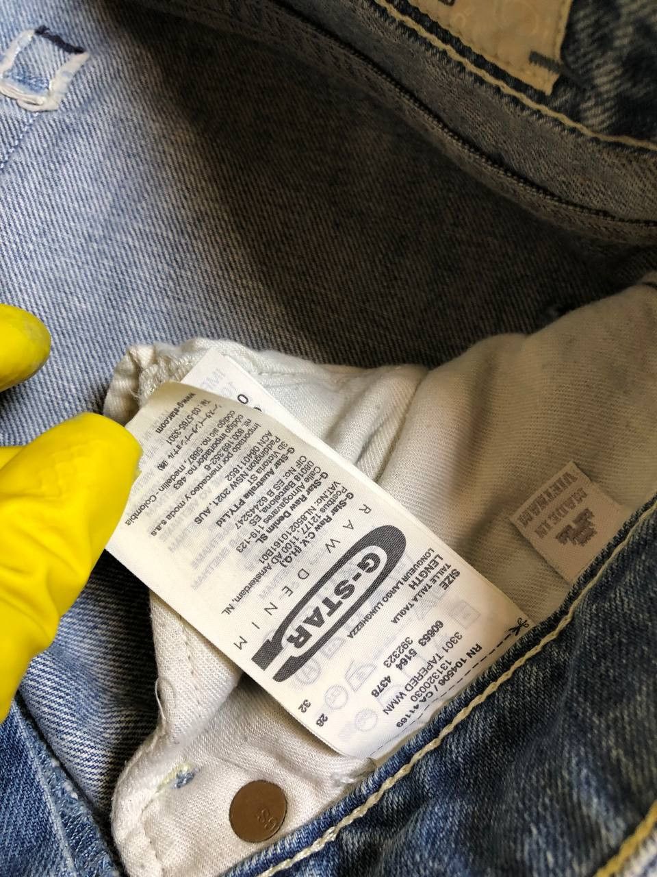 G-Star G-Star RAW 3301 Distressed Wash Heavy Fade & Paint Archive Size US 32 / EU 48 - 17 Thumbnail
