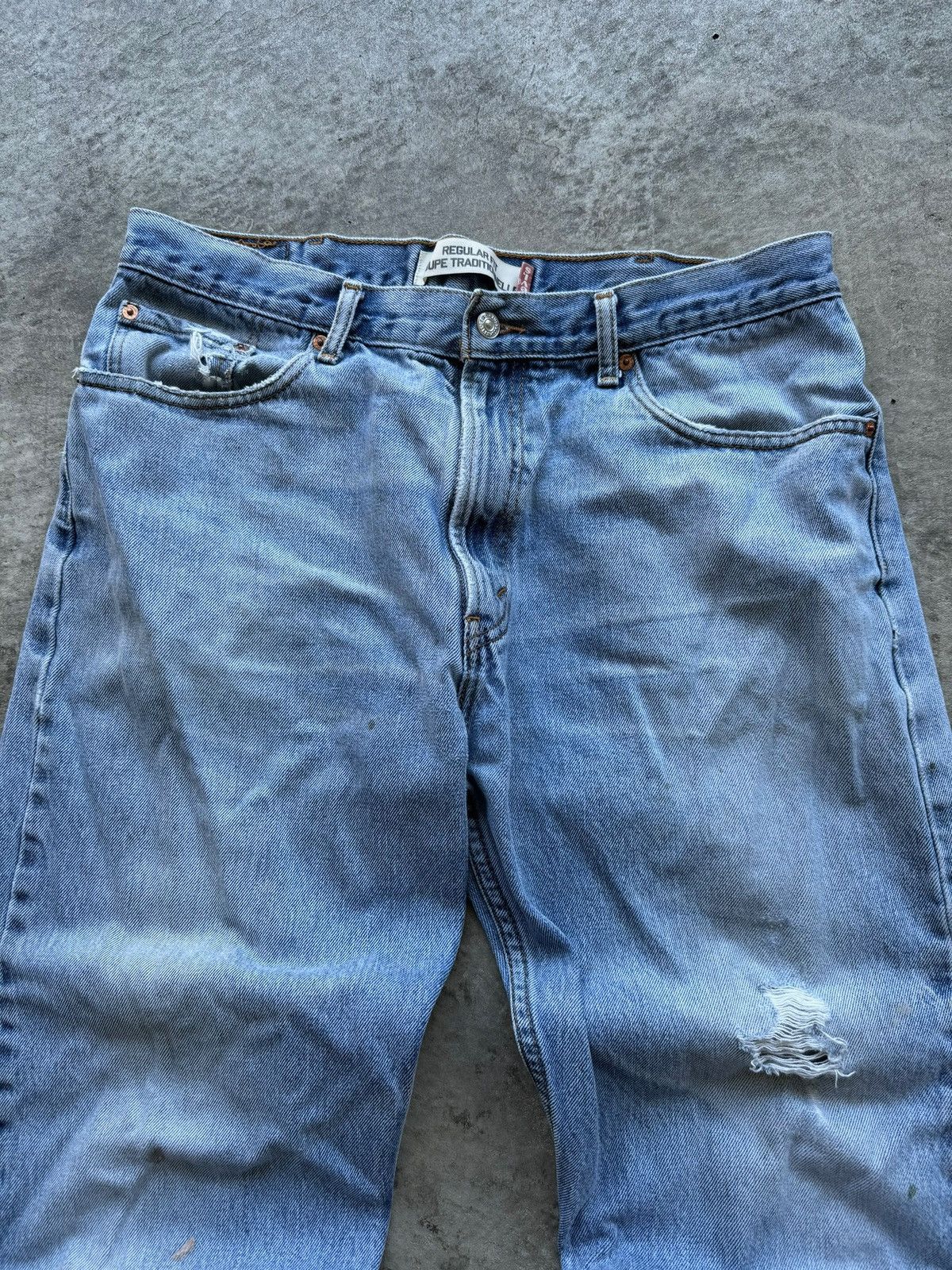 Levi's × Vintage Vintage Streetwear Levi Straight Fit Jeans Size US 38 / EU 54 - 4 Thumbnail
