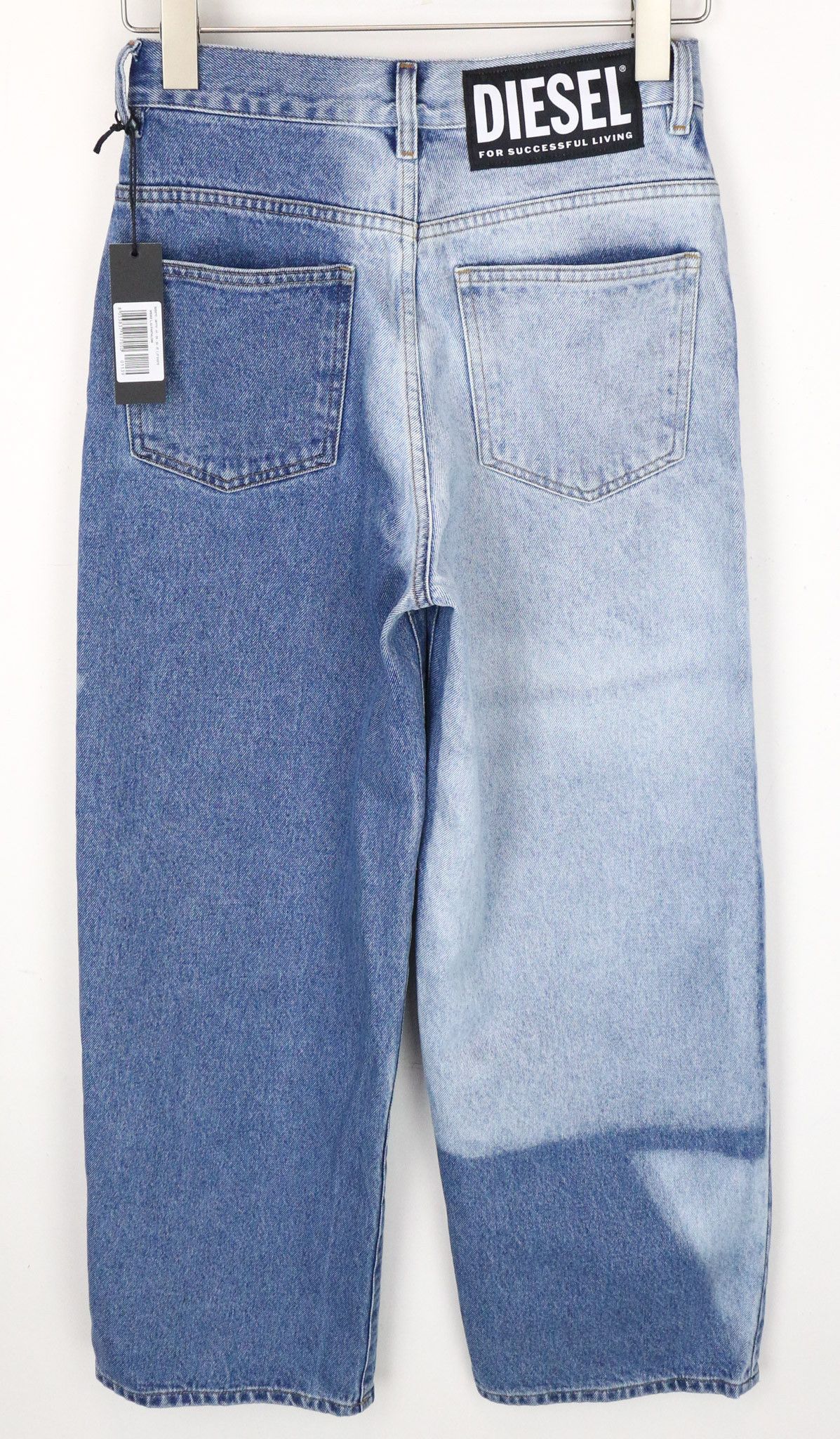Diesel WIDEE 0077V W25/L32 Blue Cotton Jeans 71652 Size 25" / US 0 / IT 36 - 1 Thumbnail