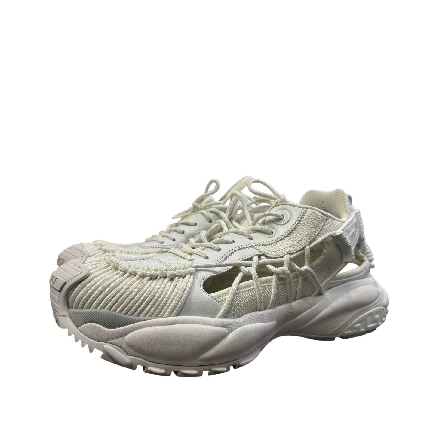 Versace Versace White Cut-Out Chunky Sneakers 44 Size US 11 / EU 44 - 1 Thumbnail