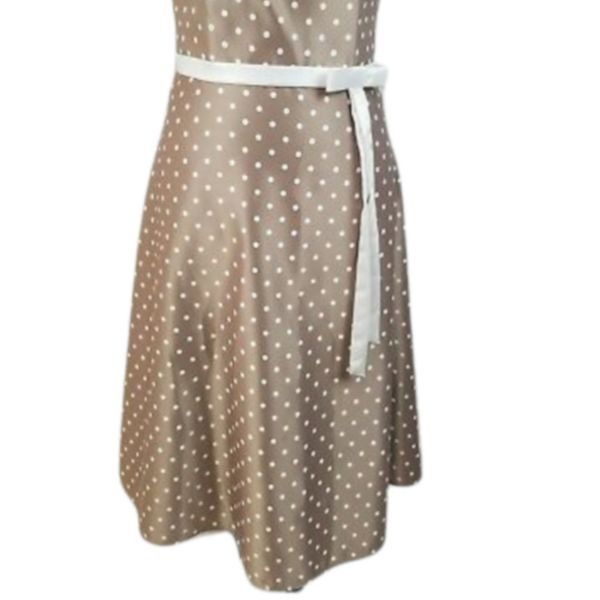 Vintage Vtg Formal Satin Strapless Polka Dot Dress Sz 6 Bow Accent C Size M / US 6-8 / IT 42-44 - 12 Thumbnail