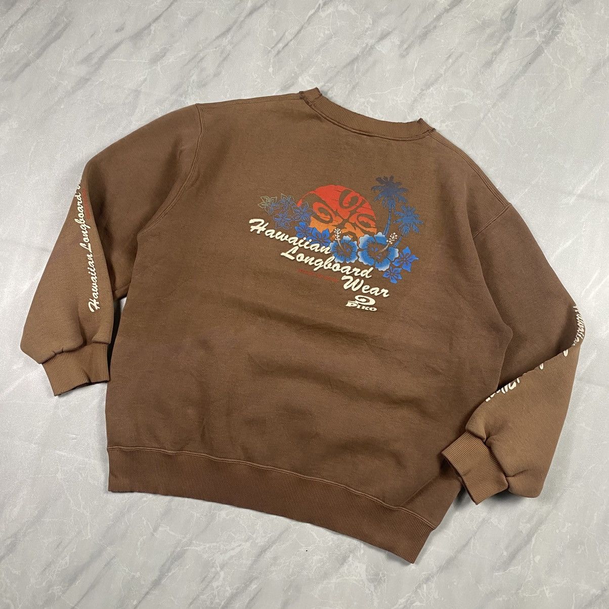 Japanese Brand Rare Vintage y2k Piko Hawaii Surf Sunfaded Distressed Size US L / EU 52-54 / 3 - 5 Thumbnail