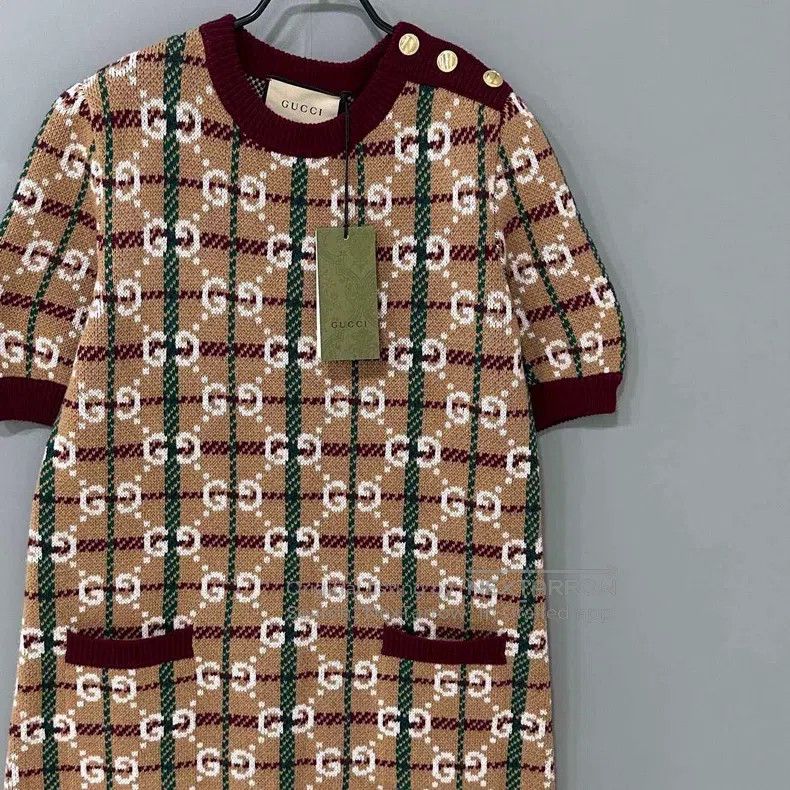 Gucci Gucci Jacquard full-print knitted dress Size M / US 6-8 / IT 42-44 - 2 Thumbnail
