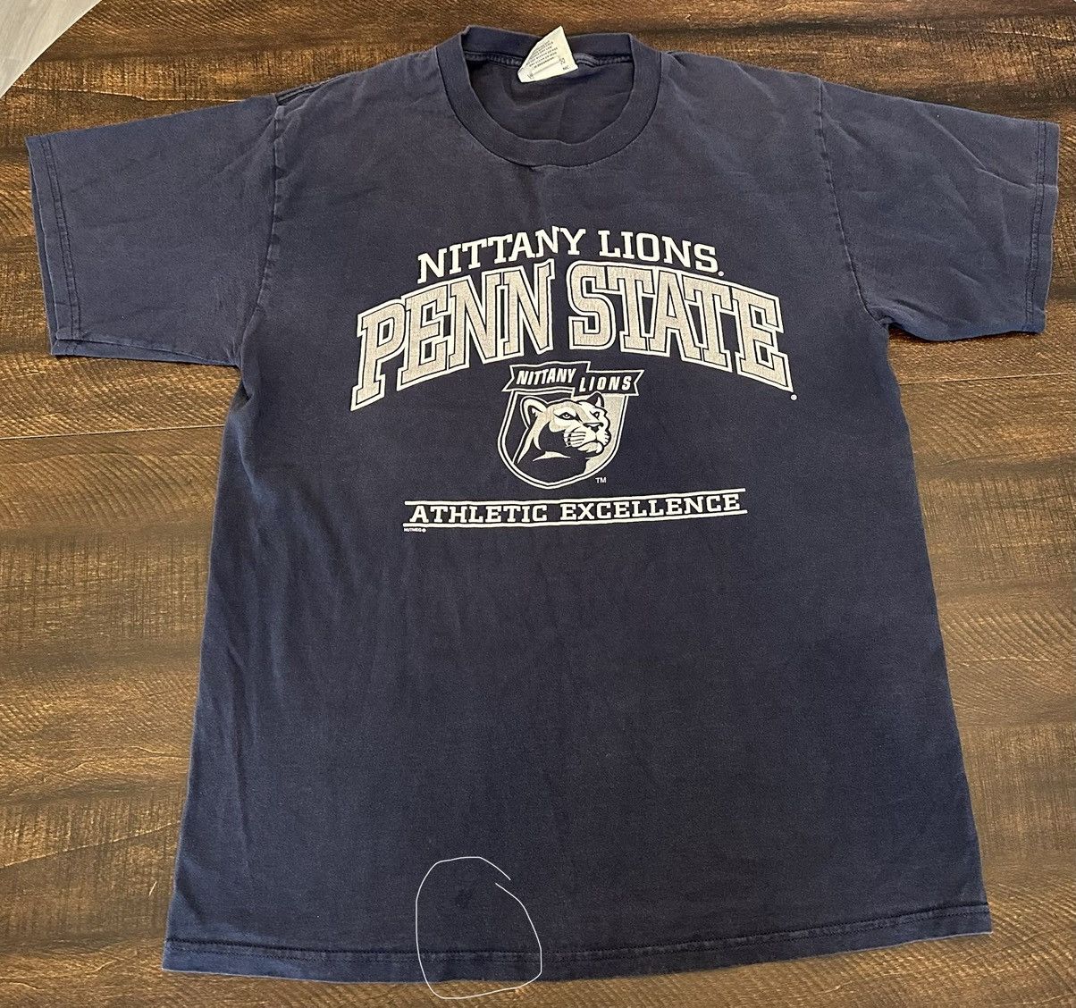 Lee Vtg 90s Penn State Nittany Lions Lee Sport Nutmeg T-Shirt -L Size US L / EU 52-54 / 3 - 1 Thumbnail