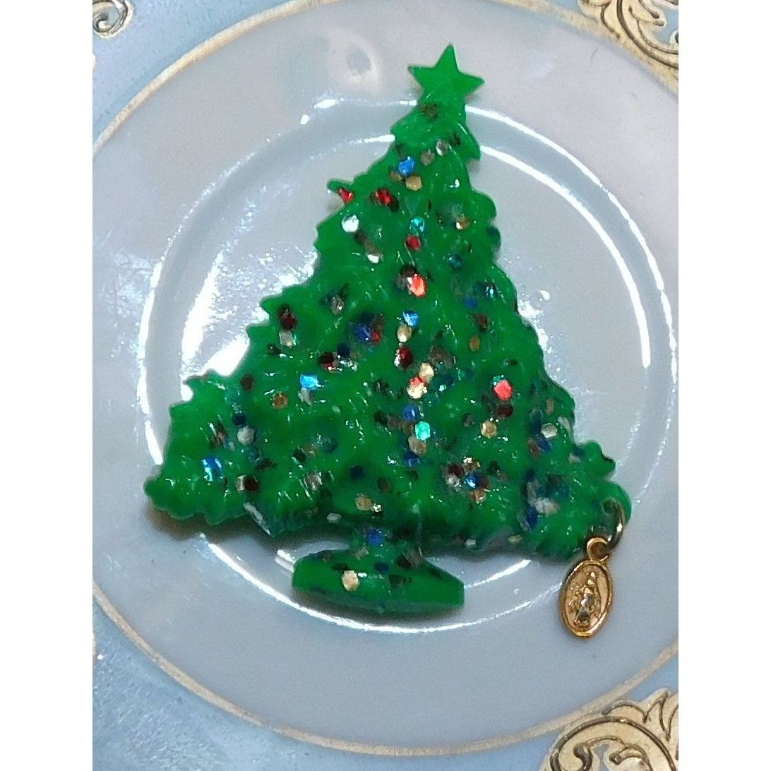 Other Vintage 1950s Mother Mary Christmas Tree Brooch Size ONE SIZE - 2 Thumbnail