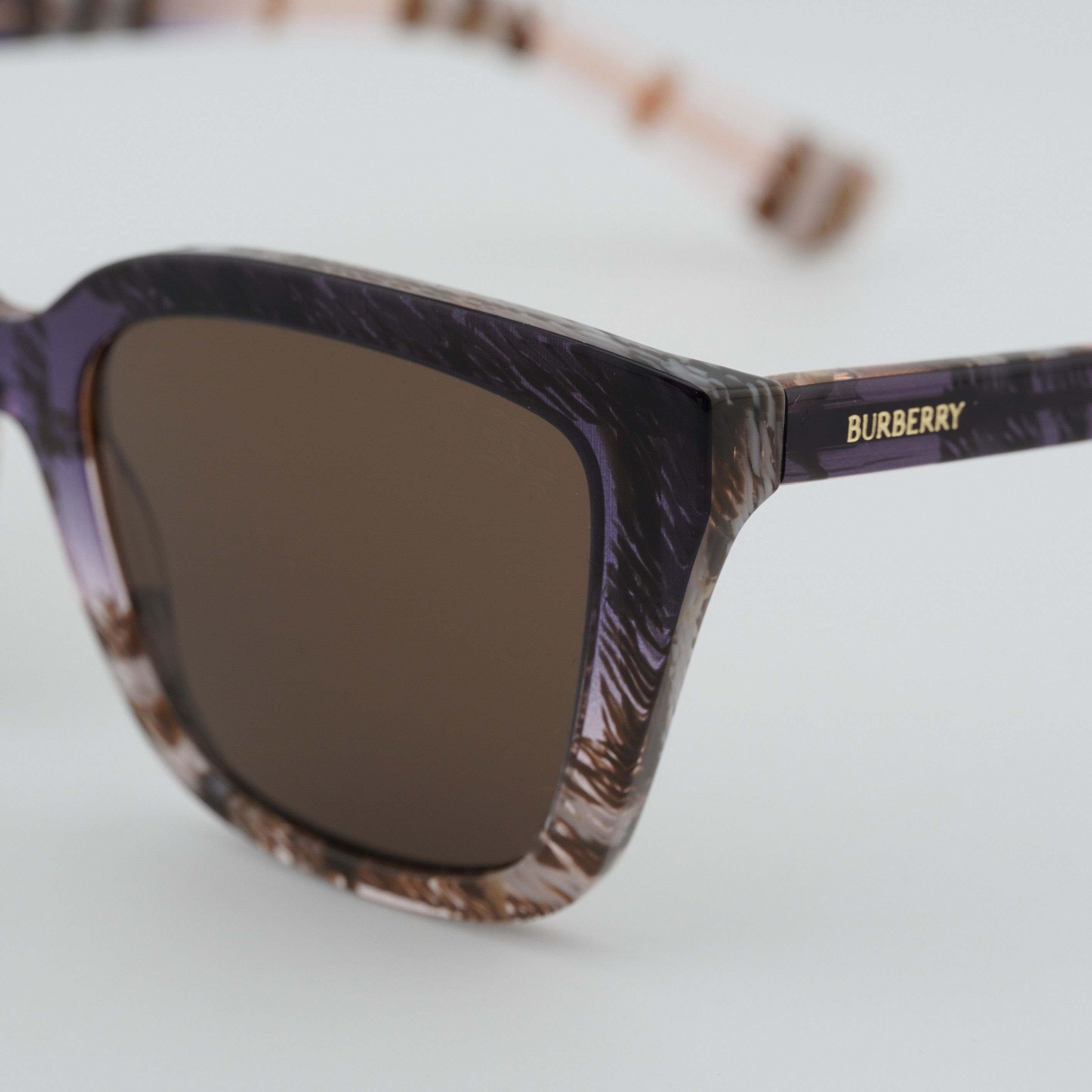 Burberry Burberry BE4487 422073 Sunglasses Check Rose Cat Eye Frame Size ONE SIZE - 2 Thumbnail