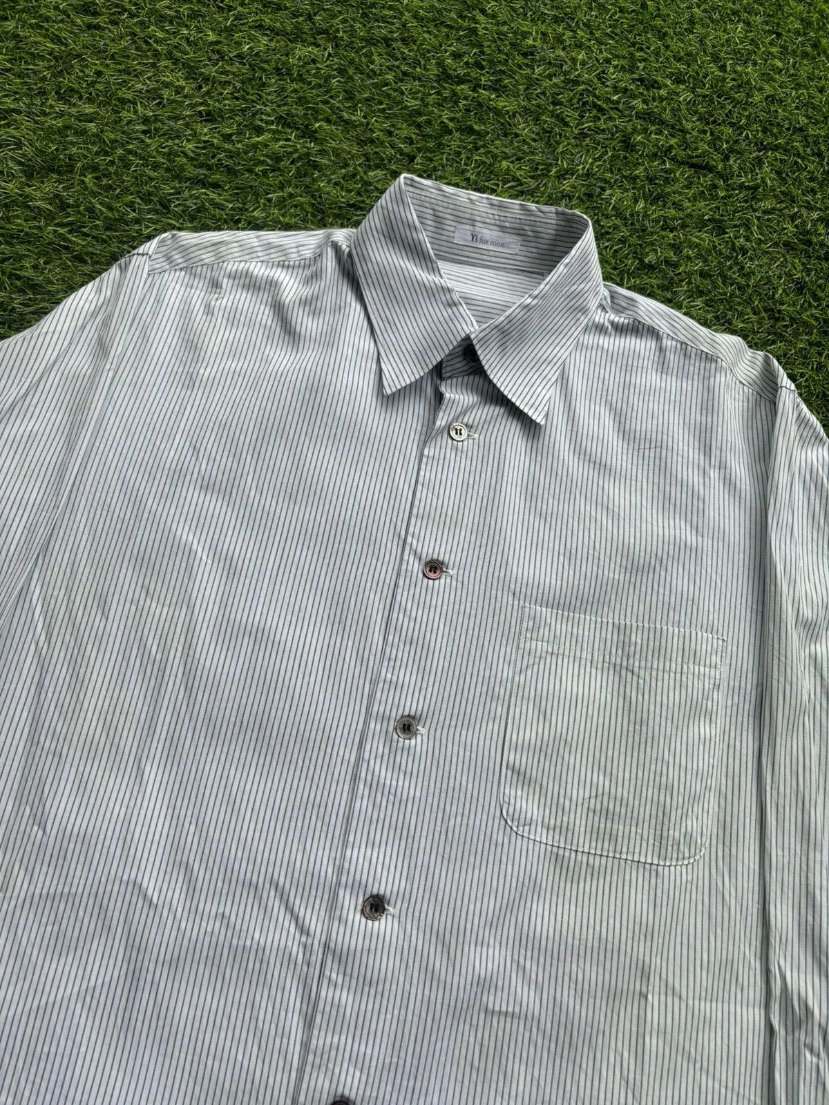 Y's for Men Y's for men Yohjiyamamoto Stripe Shirt Size US M / EU 48-50 / 2 - 3 Thumbnail