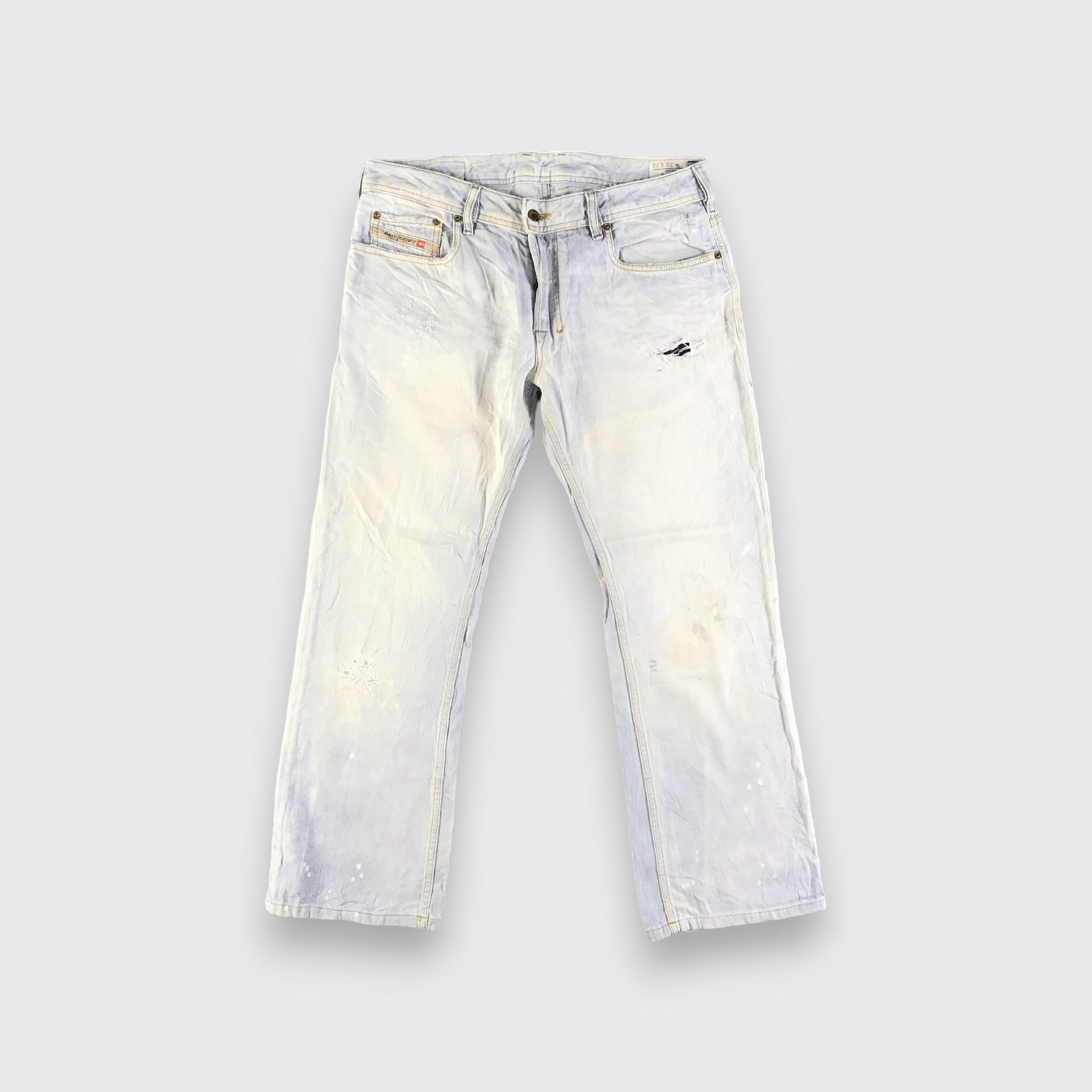 Diesel Vintage Light Wash Diesel Industry Jeans-J3620 Size US 34 / EU 50 - 1 Thumbnail