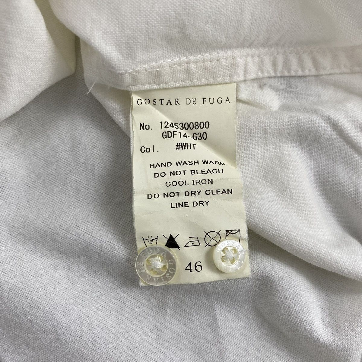 GOSTAR DE FUGA 2000s Gostar de Fuga True White Shirt Size US XS / EU 42 / 0 - 7 Thumbnail