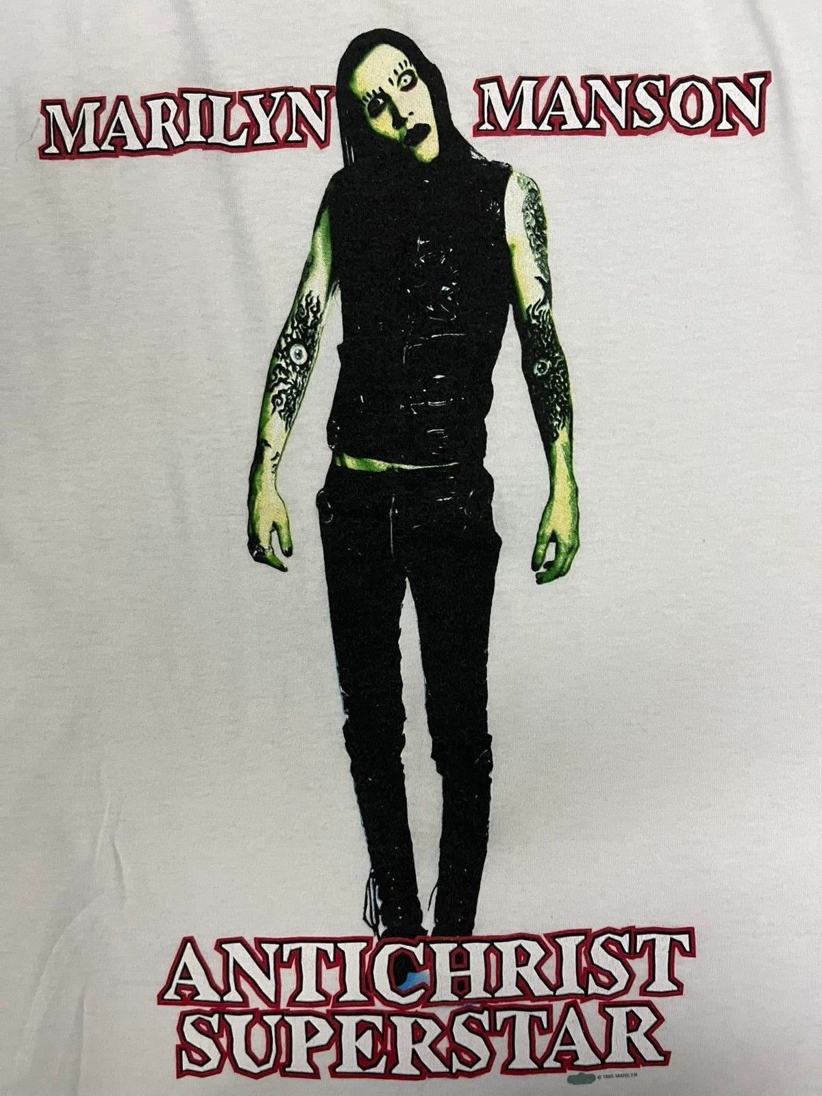 Band Tees Vintage Marilyn Manson 90s t shirt Size US XL / EU 56 / 4 - 2 Thumbnail