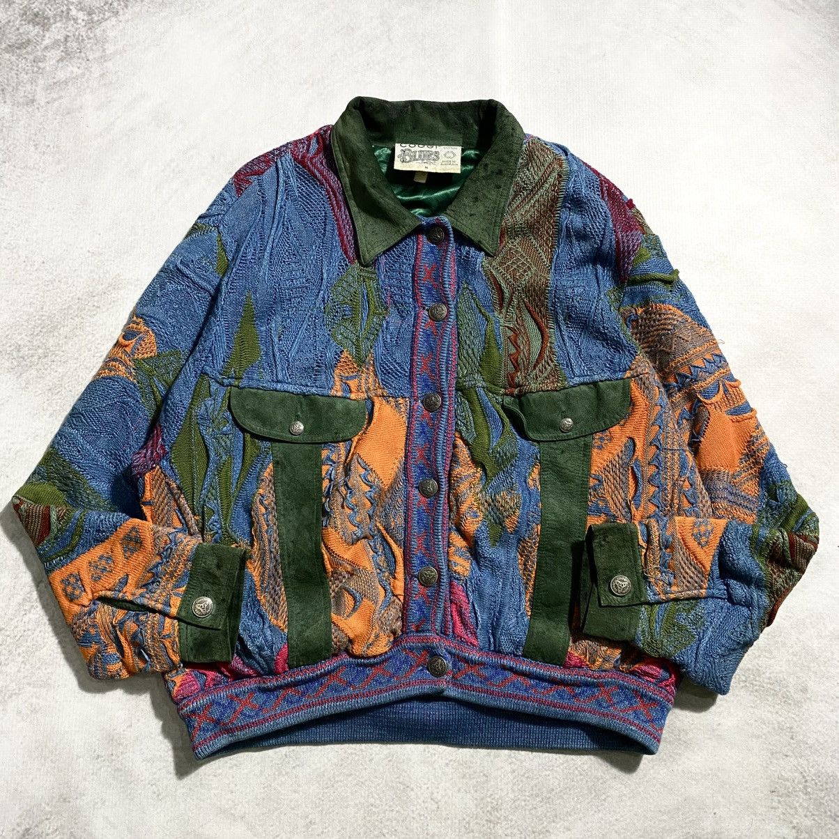 Coogi Coogi blue knitwear jacket Size US M / EU 48-50 / 2 - 1 Thumbnail