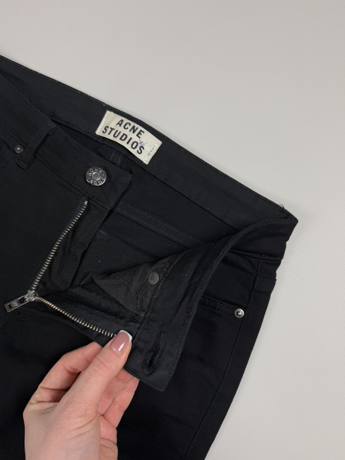 Acne Studios Acne Studios Skin 5 Lacey Black Ladies Skinny Denim Jeans Size 28" / US 6 / IT 42 - 13 Thumbnail