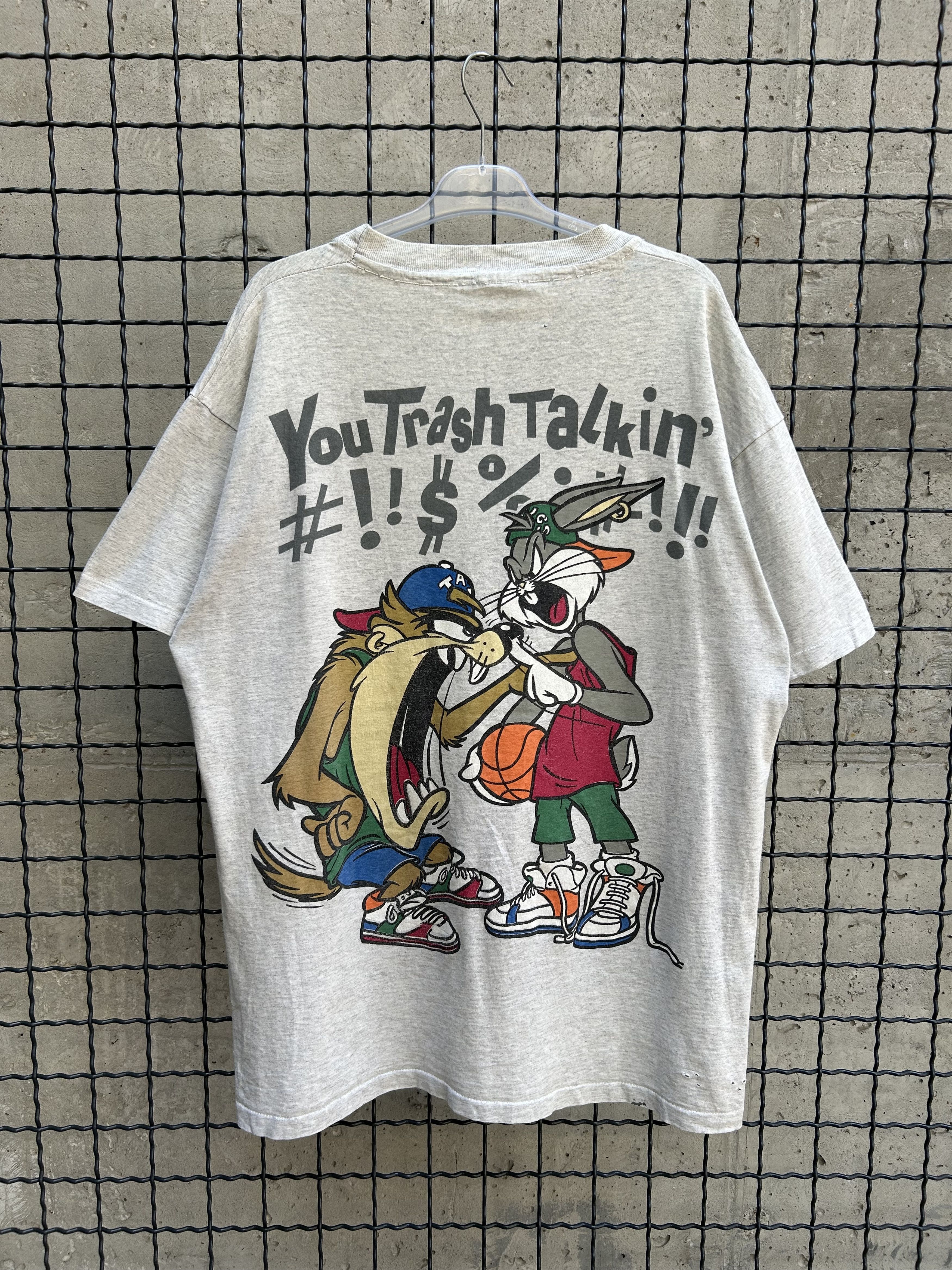 Cartoon Network Vintage 1993 Looney Tunes Taz Bugs Bunny Cartoon T-shirt Size US XL / EU 56 / 4 - 2 Thumbnail