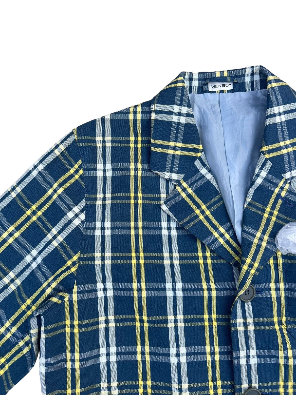 Vintage Vintage MILKBOY Japan Tartan Plaid Button Chore acket Coat Size US L / EU 52-54 / 3 - 5 Thumbnail