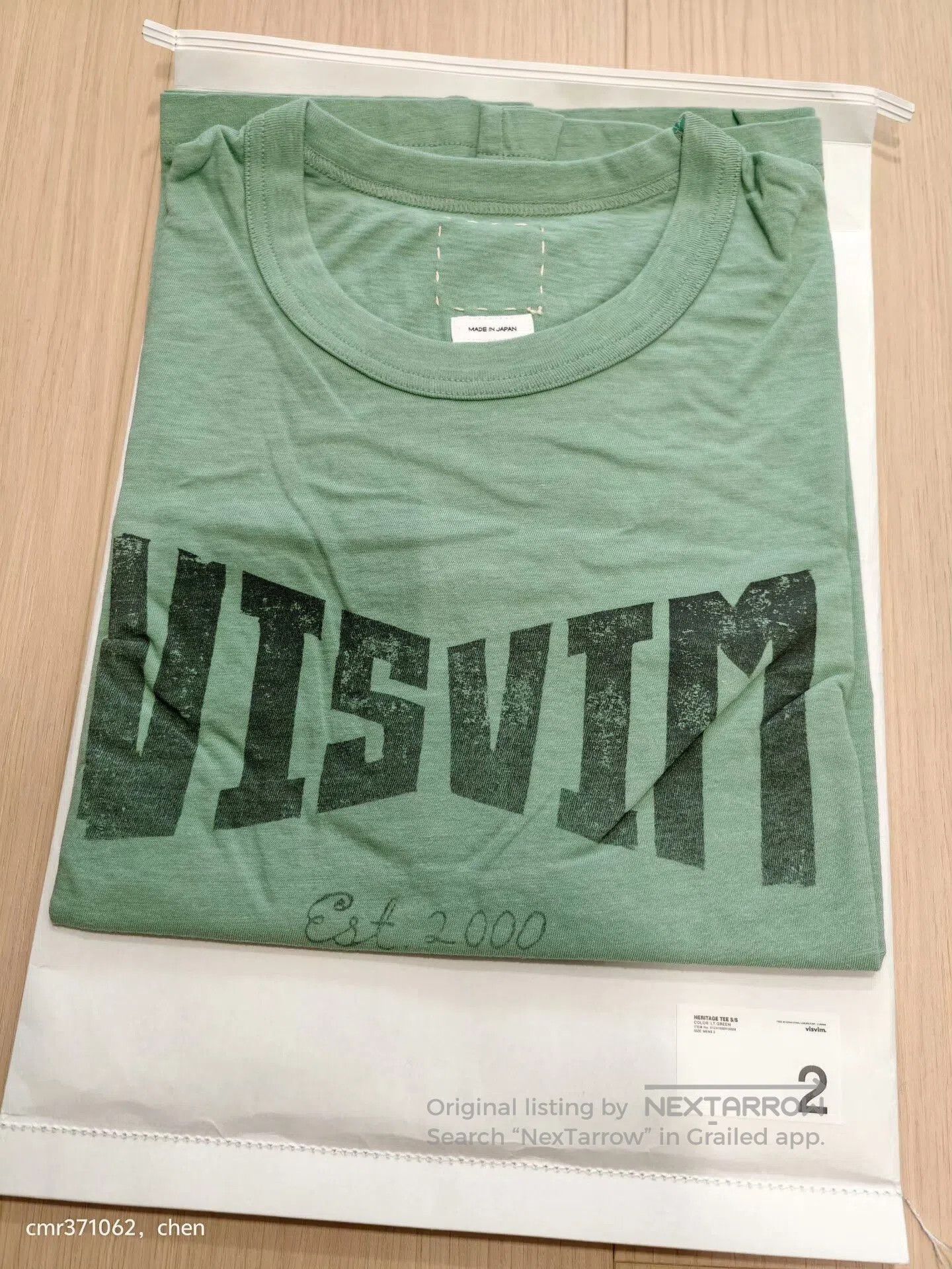 Visvim visvim 24SS Heritage Tee S/S. Size US M / EU 48-50 / 2 - 8 Thumbnail