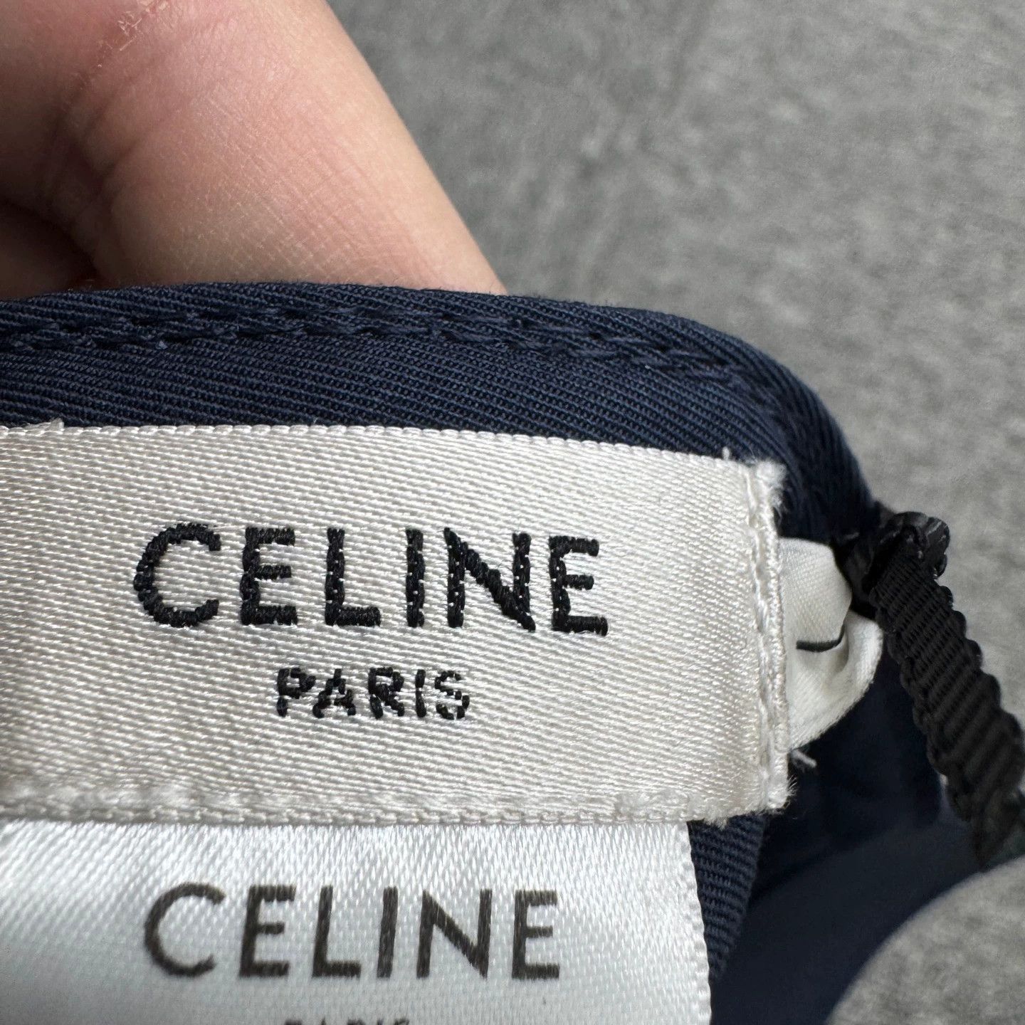 Celine Celine Flocked Logo Baseball Cap Size L Size ONE SIZE - 4 Thumbnail
