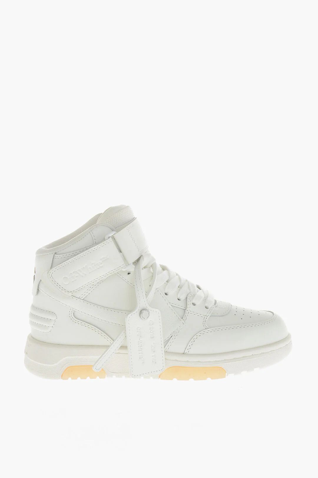 Off-White og1mm0426 Leather Low-Top Sneakers in White Size US 5 / IT 35 - 1 Thumbnail