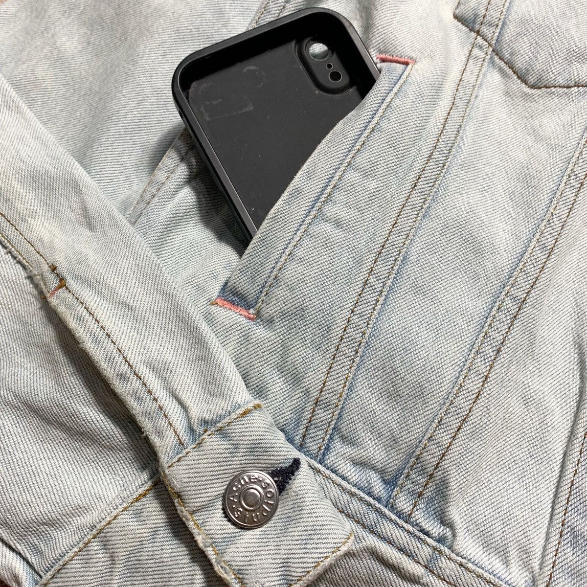 Acne Studios Acne Studios Bla Konst Cliff LT Blue Denim Jacket Size S / US 4 / IT 40 - 9 Thumbnail