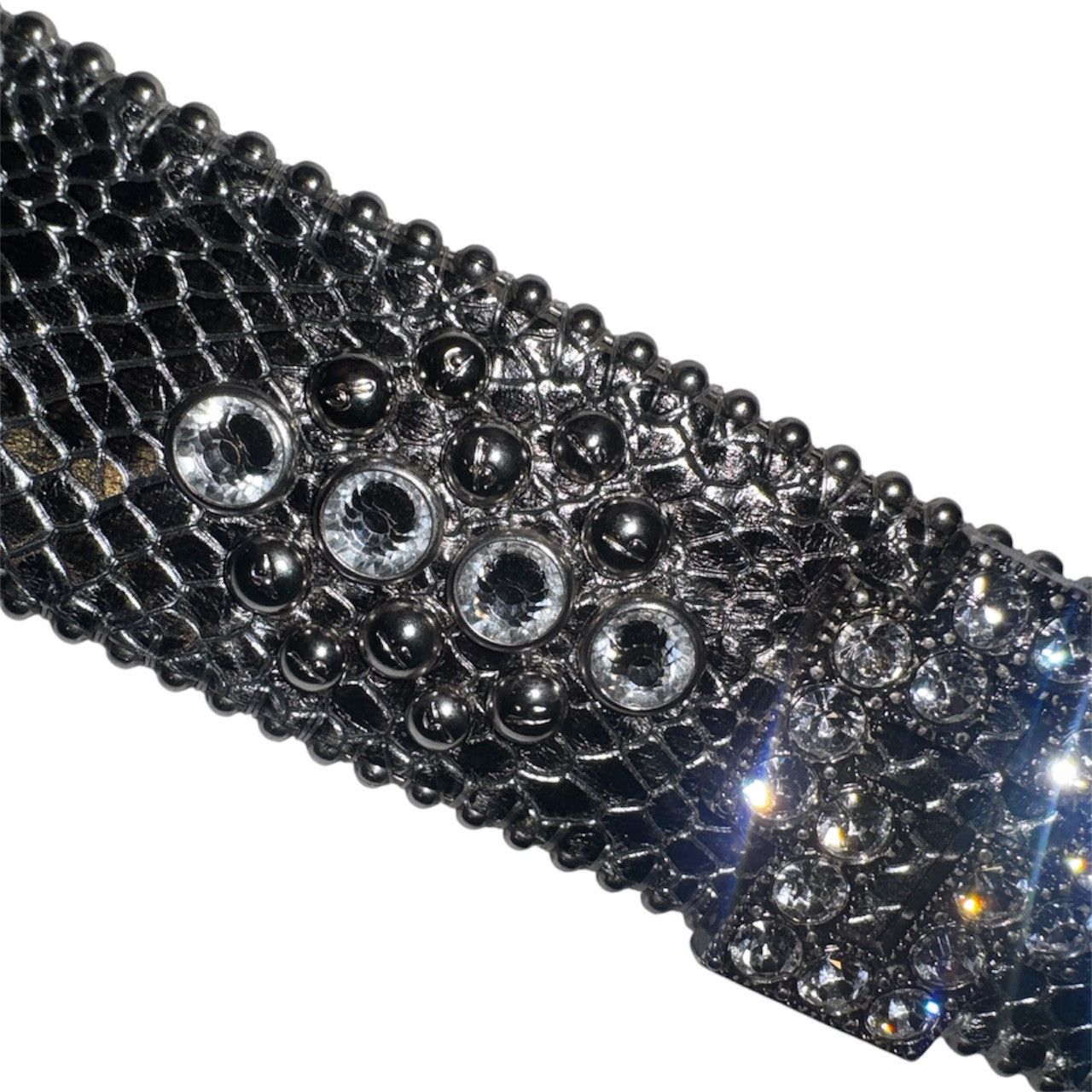 B.B. Simon bb simon cross snake skin belt Size 36 - 6 Thumbnail