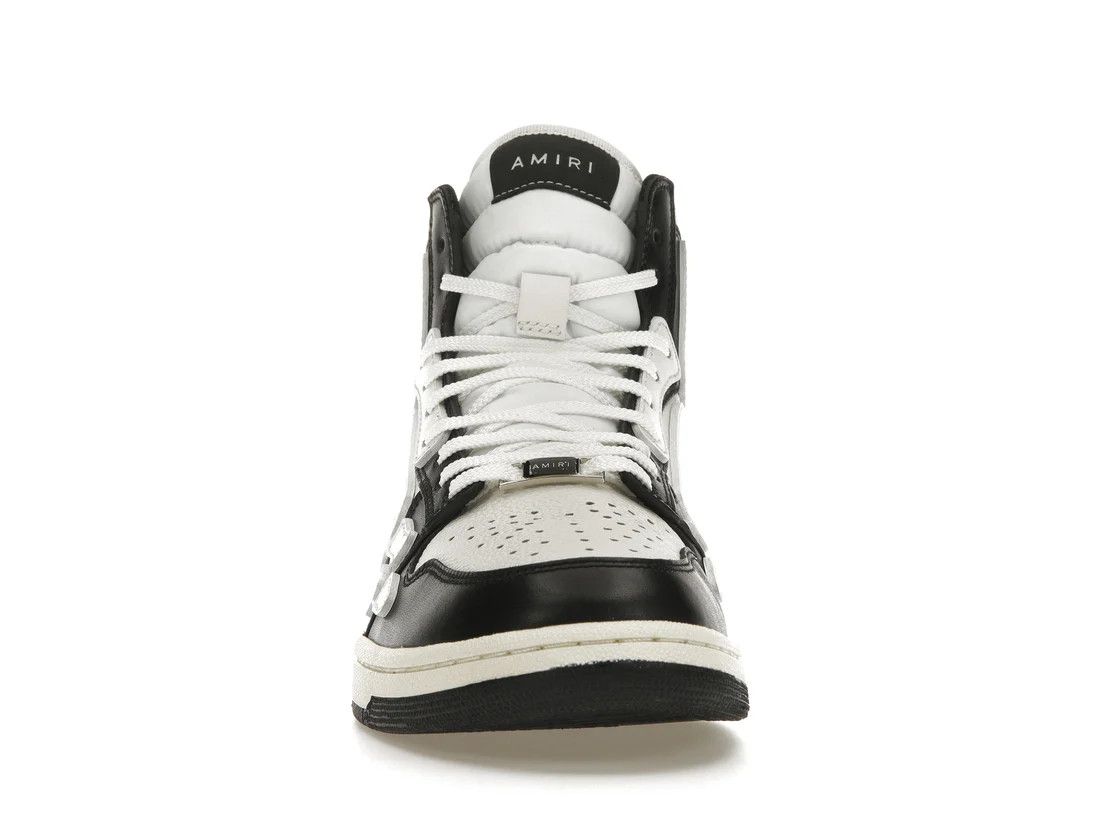 Amiri o1w1db11224 Leather Hi-Top Sneakers in White & Black Size US 8 / EU 41 - 4 Thumbnail