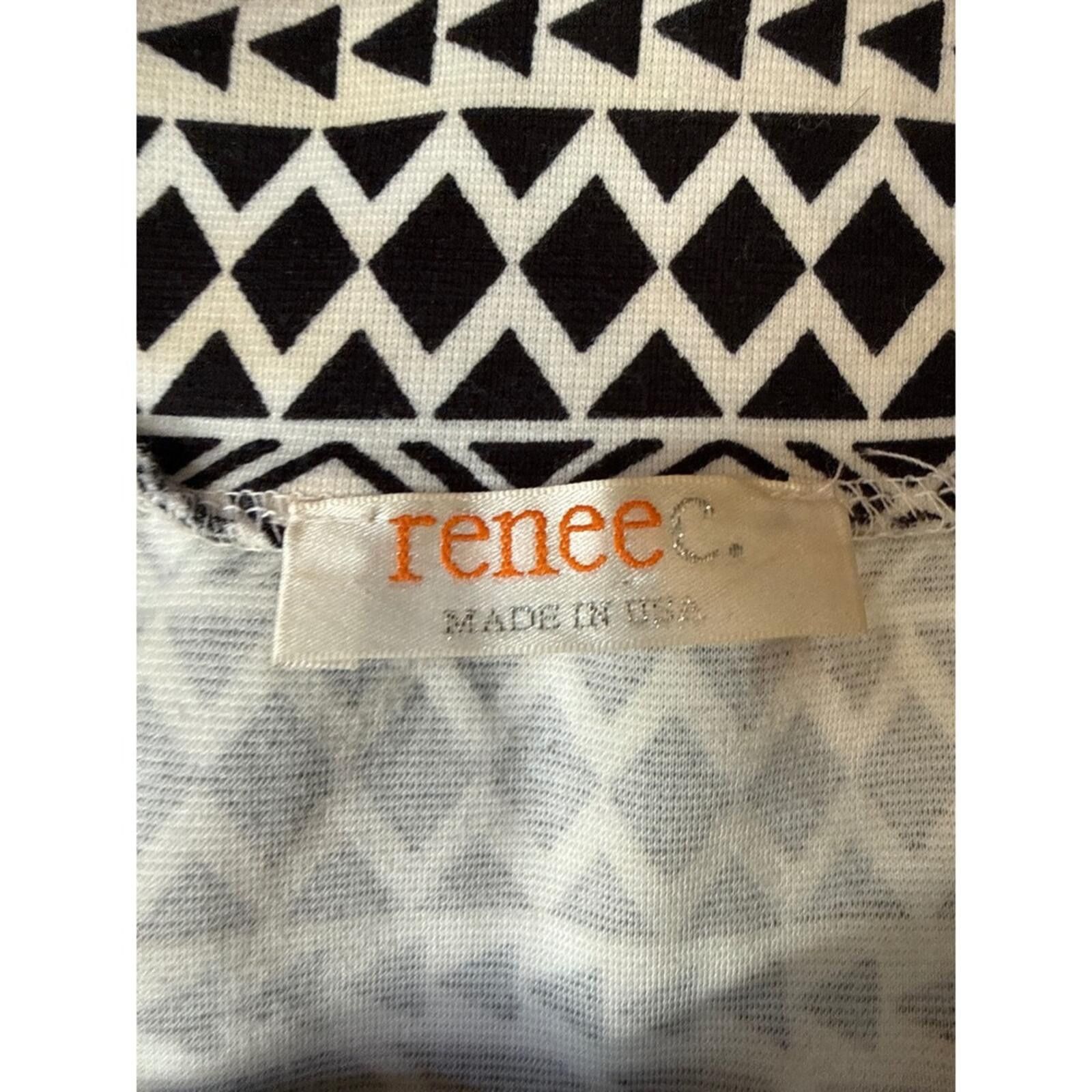 Other Renee C Black White Geometric Tribal Pencil Midi Skirt L Size 36" / US 14 / IT 50 - 4 Thumbnail