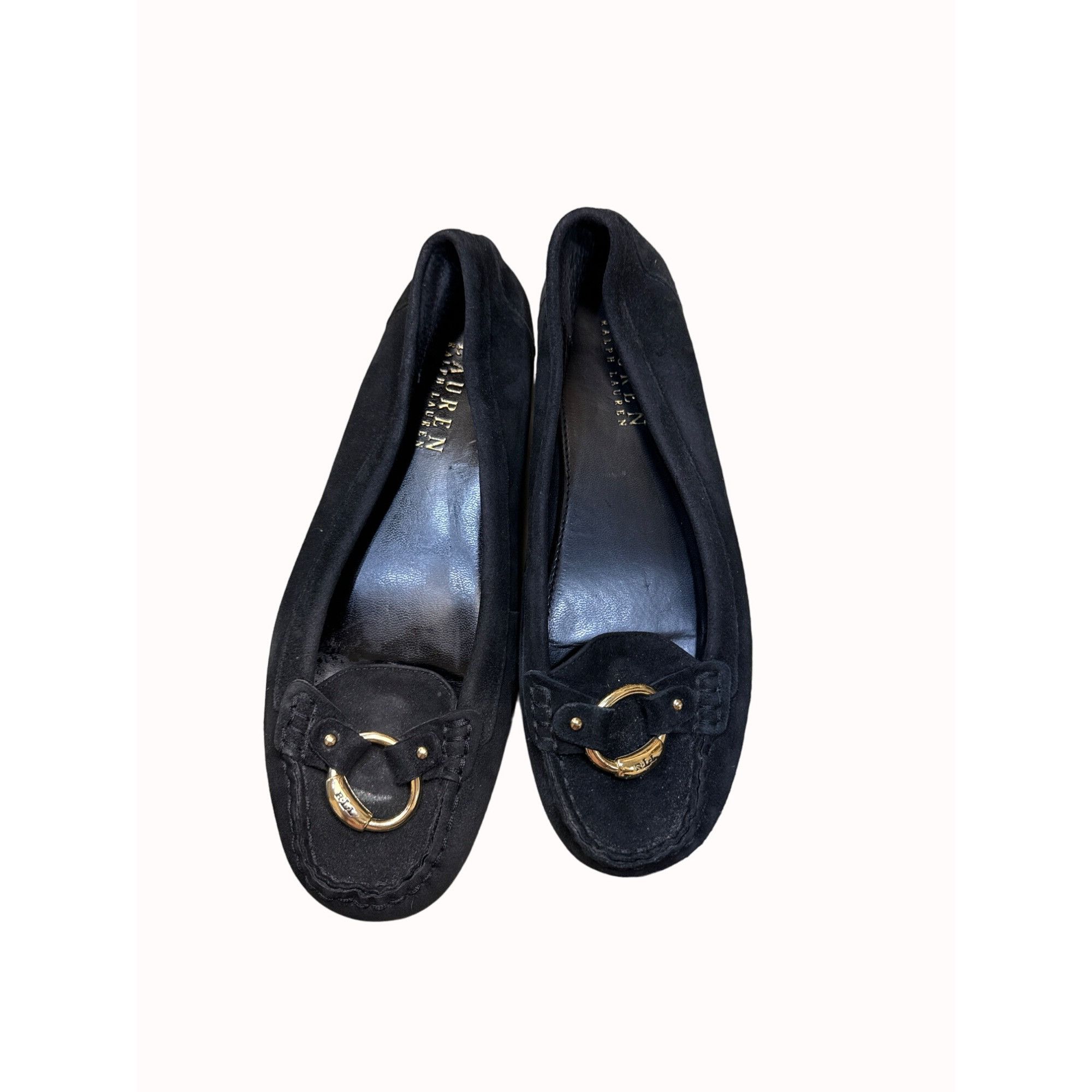 Lauren Ralph Lauren Lauren Ralph Lauren women’s black suede leather shoes flats Size US 7 / IT 37 - 8 Thumbnail