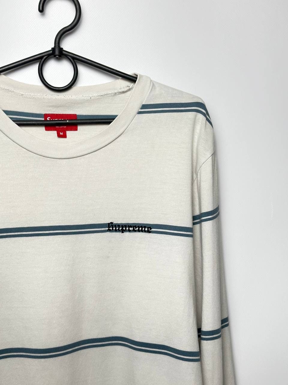 Supreme Supreme FW 2017s Striped Long Sleeve OG Y2k Size US M / EU 48-50 / 2 - 10 Thumbnail