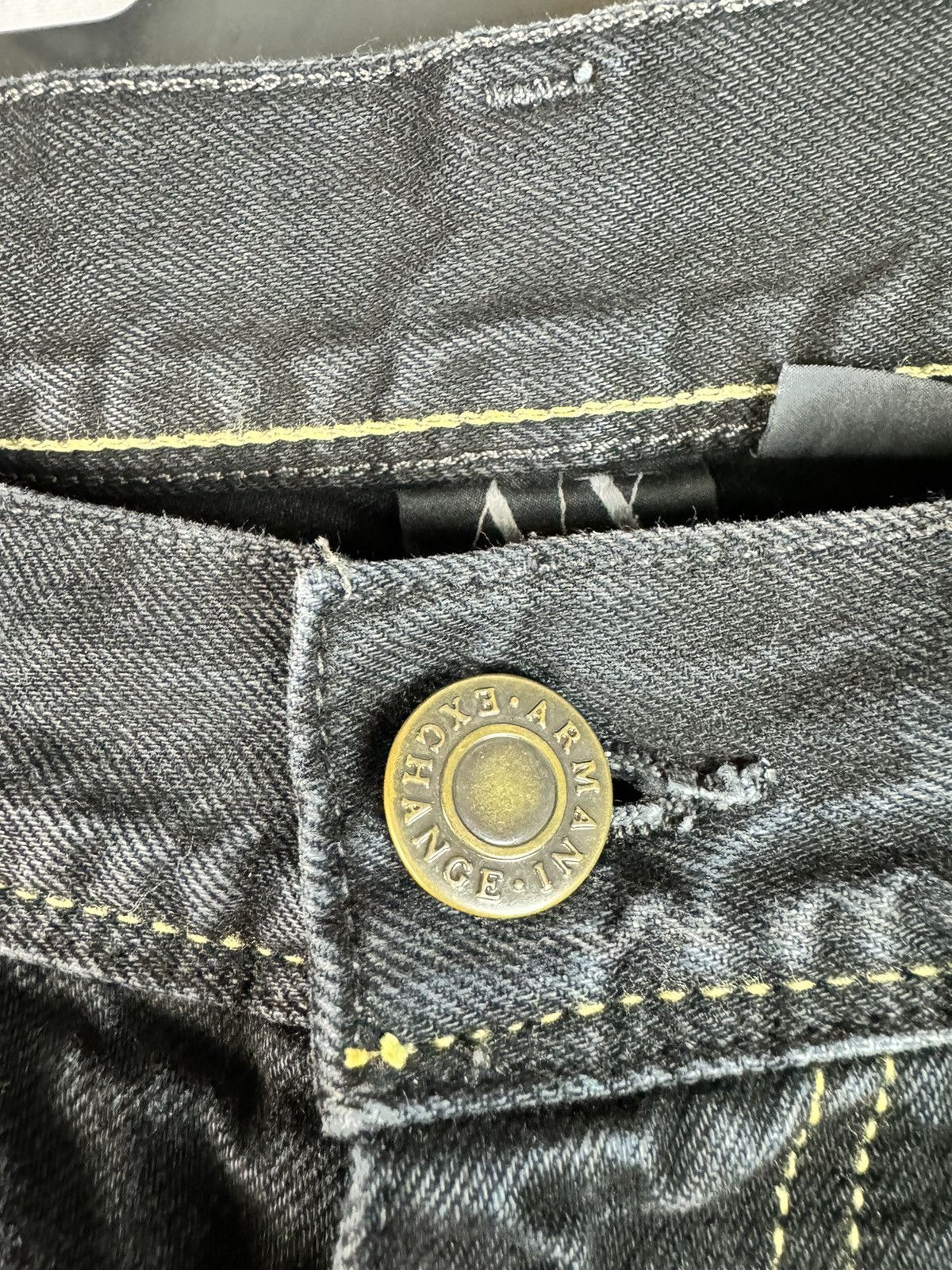 Armani ARMANI JEANS Mens Denim Pants Black Jeans Size US 34 / EU 50 - 3 Thumbnail