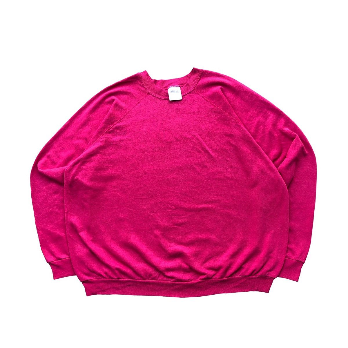 Tultex × Vintage Vintage Sweatshirt Tultex Magenta 90s Size US XL / EU 56 / 4 - 1 Thumbnail