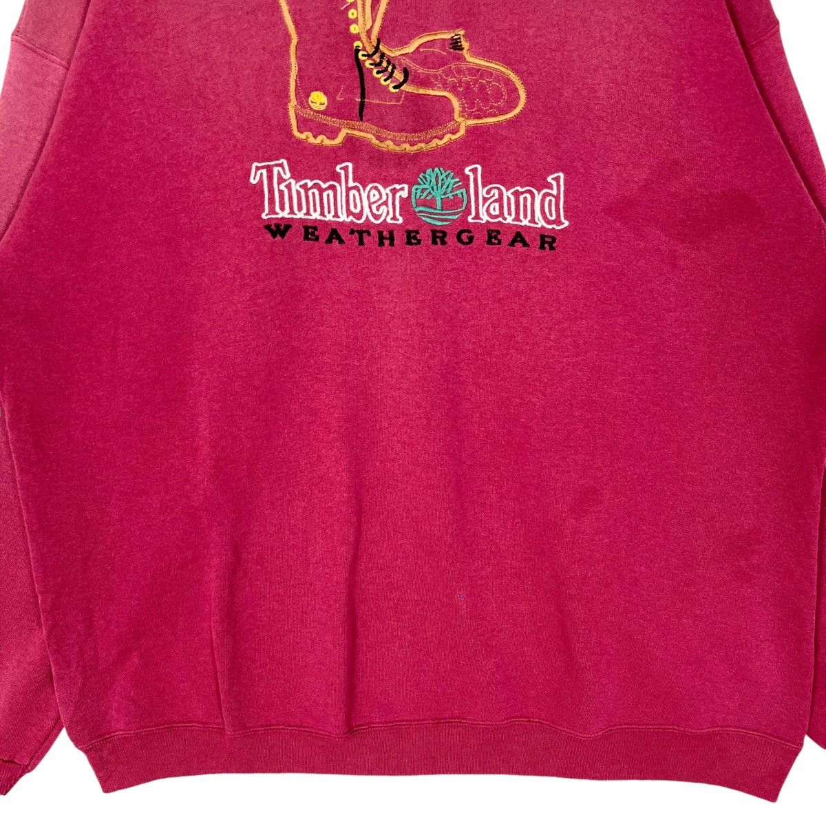 Timberland × Vintage Vintage 90’s Timberland Weather Gear Sweatshirt Size US XL / EU 56 / 4 - 4 Thumbnail