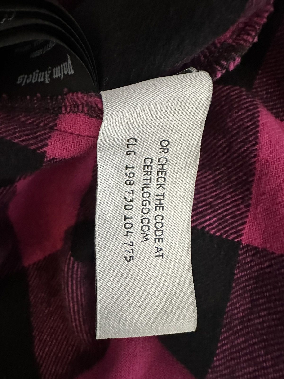 Palm Angels Palm angel curved logo check flannel pre owned medium Size US M / EU 48-50 / 2 - 5 Thumbnail