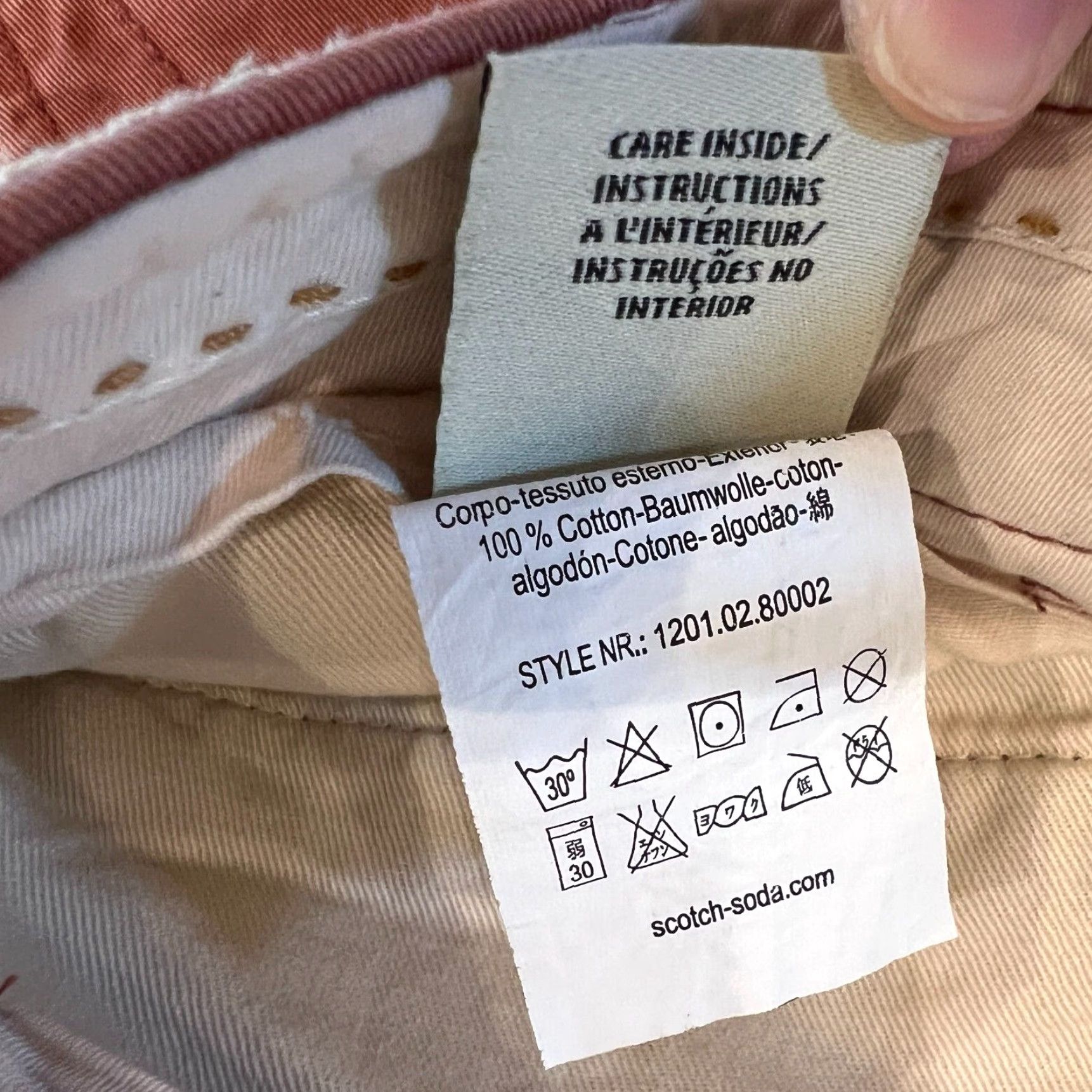 Scotch & Soda VINTAGE Scotch & Soda Men's Chino Trousers Size W30 L34 Skinny Fit Orange Cotton 90s Casual Size US 30 / EU 46 - 5 Thumbnail
