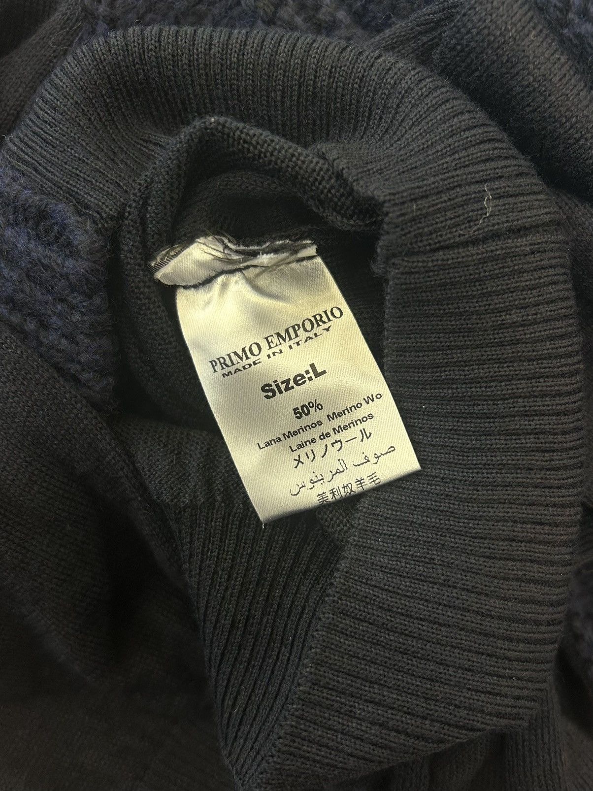 Other Primo Emporio Italian Knit High-Neck Jumper - Size Large Size US L / EU 52-54 / 3 - 4 Thumbnail