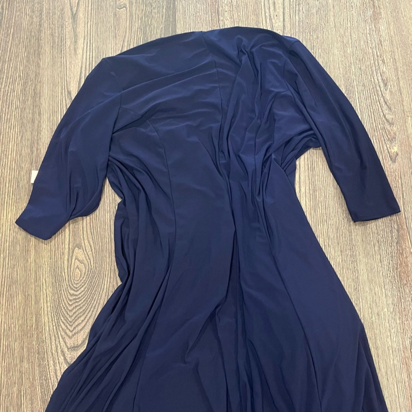 Vintage NWT Kiyonna Miranda Ruffle Wrap Dress Midi Size 2X Size S / US 4 / IT 40 - 9 Thumbnail